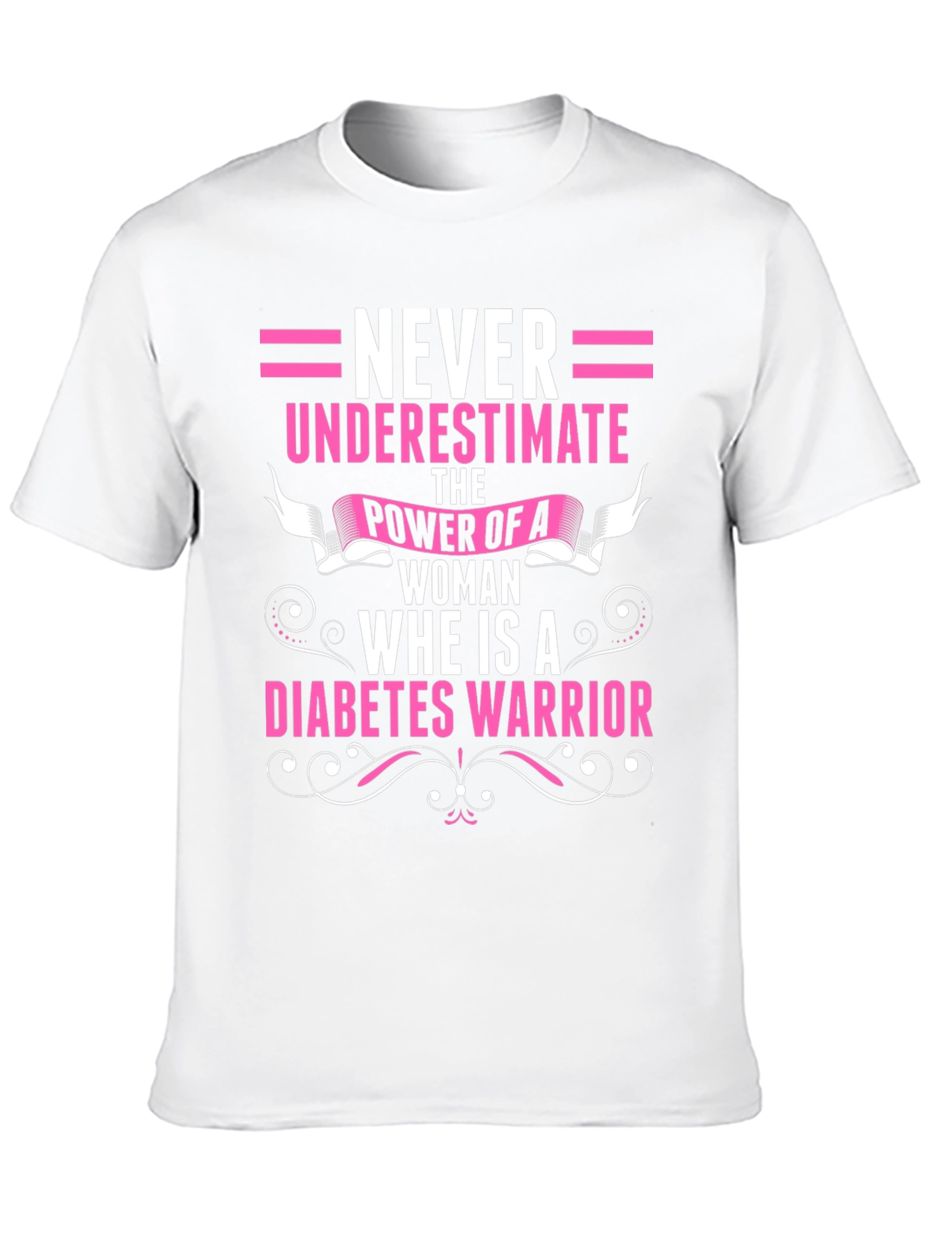 Diabetes Warrior Woman Graphic T-Shirt