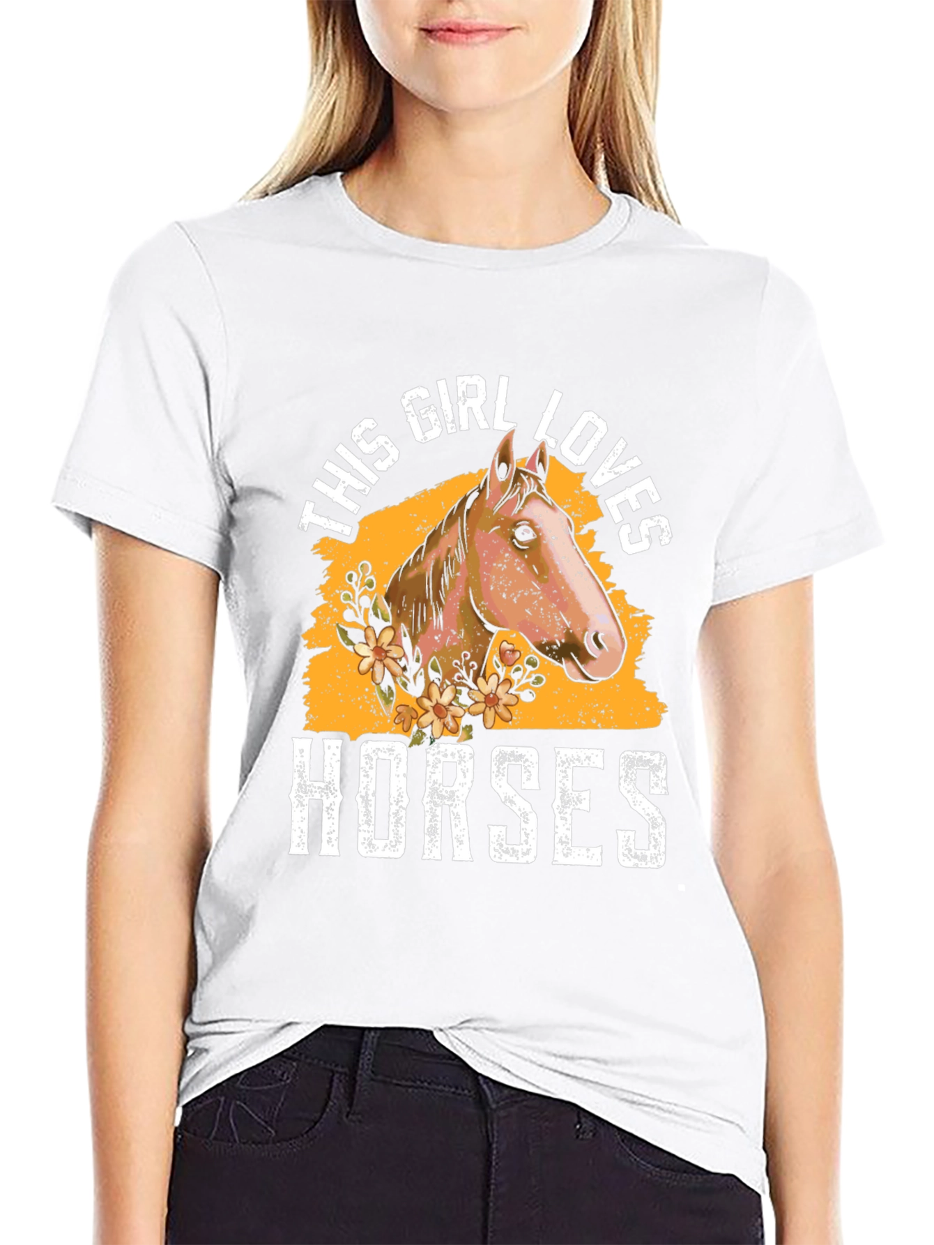 This Girl Loves Horses Graphic Tee