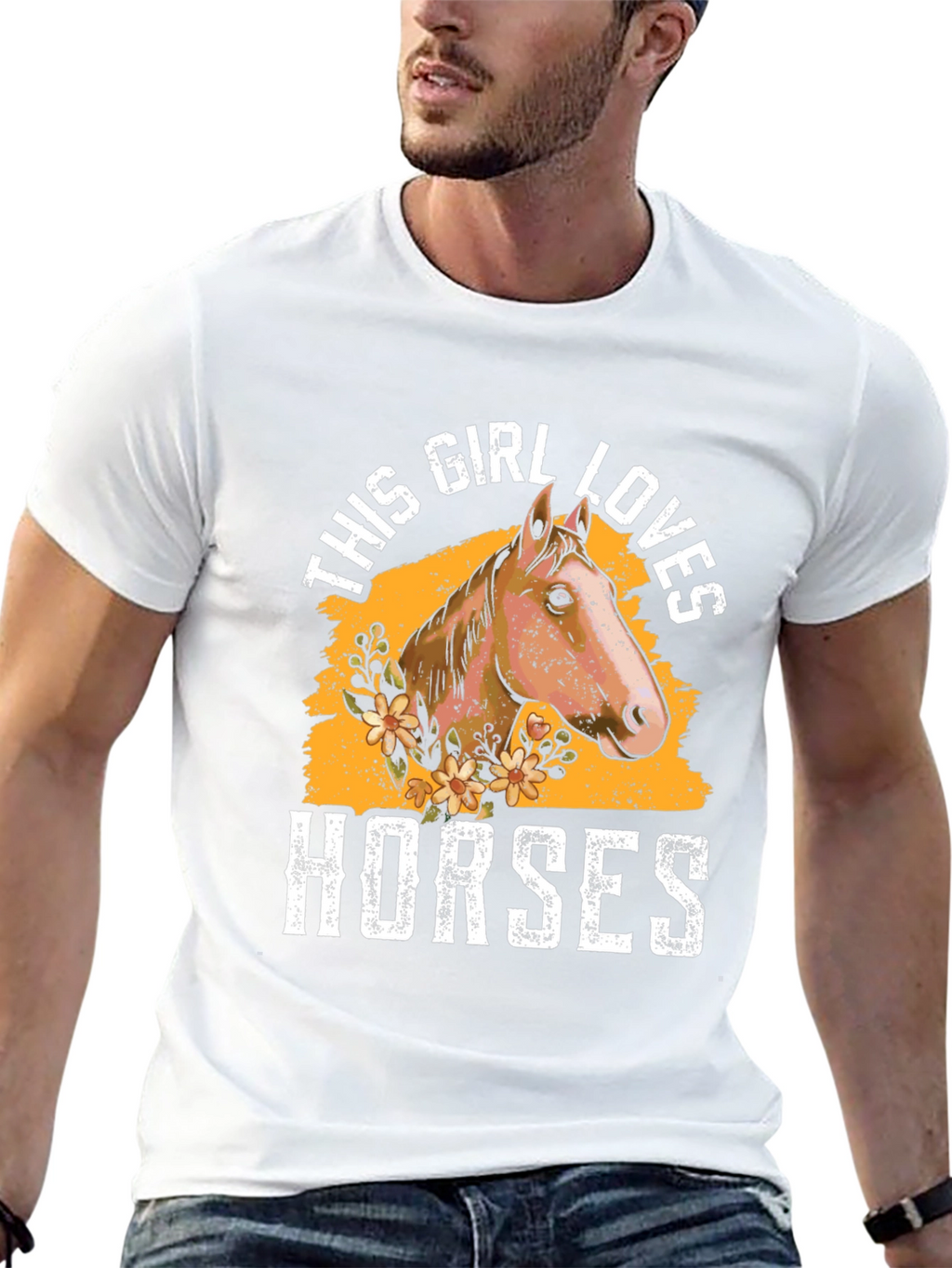This Girl Loves Horses Graphic Tee