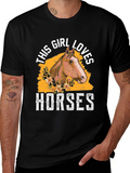 This Girl Loves Horses Graphic Tee