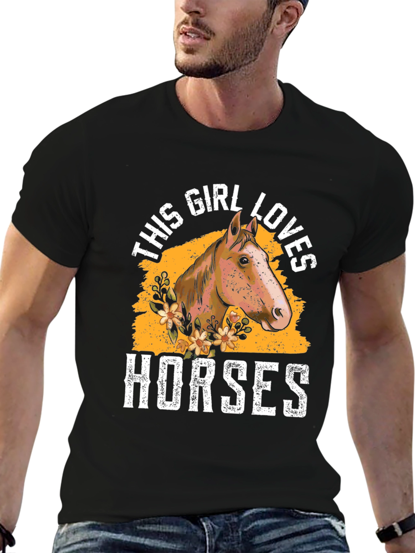 This Girl Loves Horses Graphic Tee