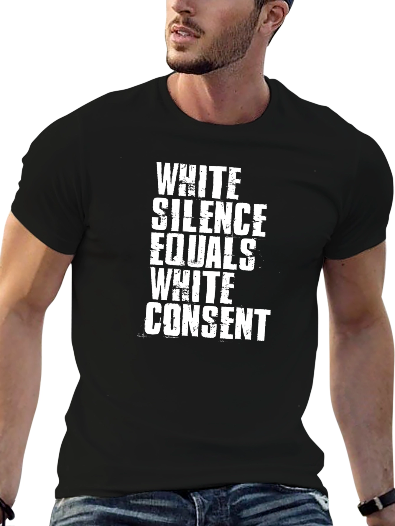 White Silence Equals White Consent Graphic Tee