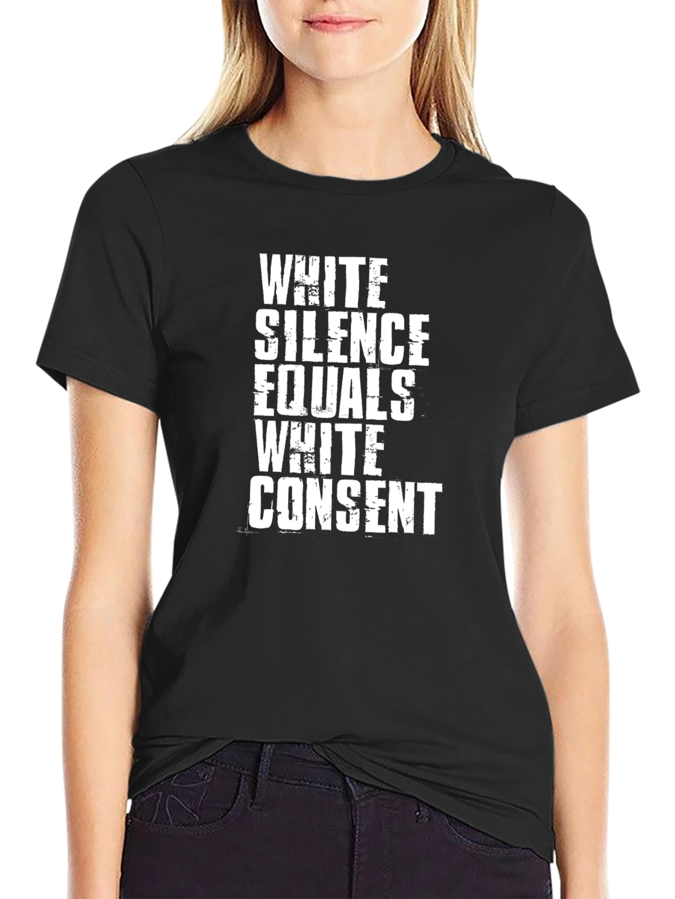 White Silence Equals White Consent Graphic Tee