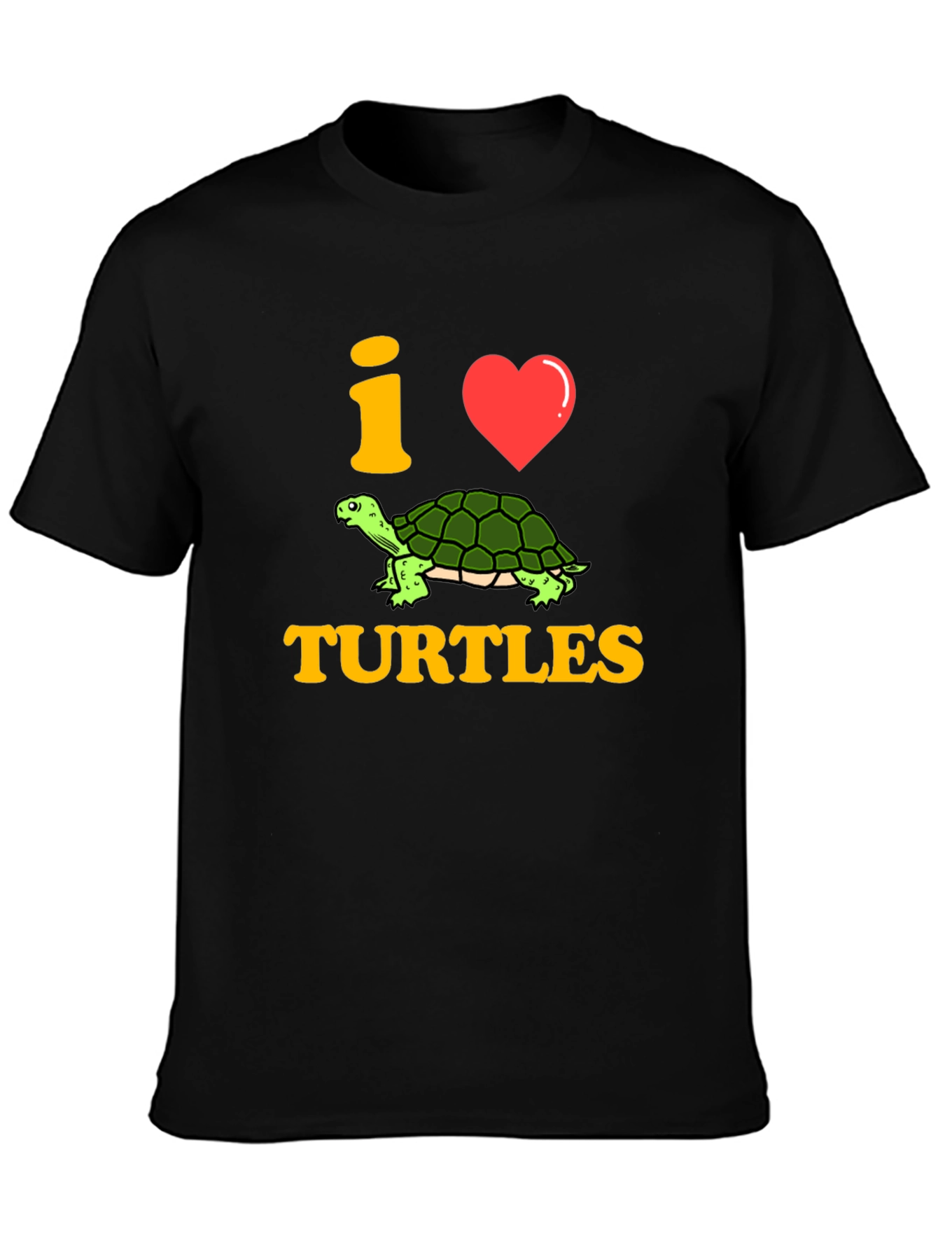 I Love Turtles T-Shirt - Graphic Print Tee