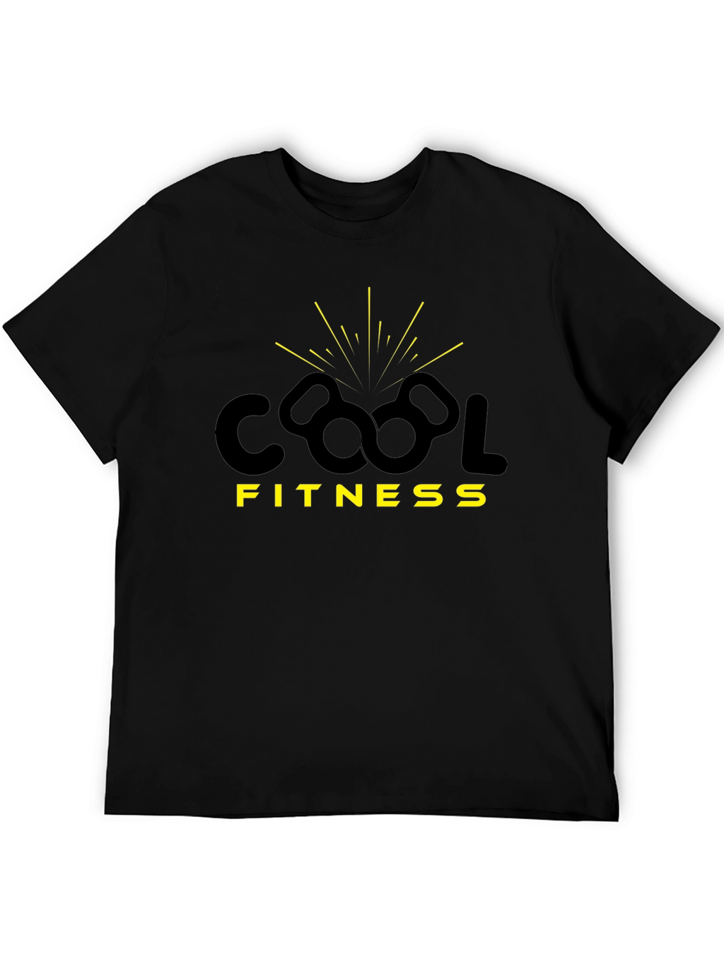 Cool Fitness Graphic Tee - Black