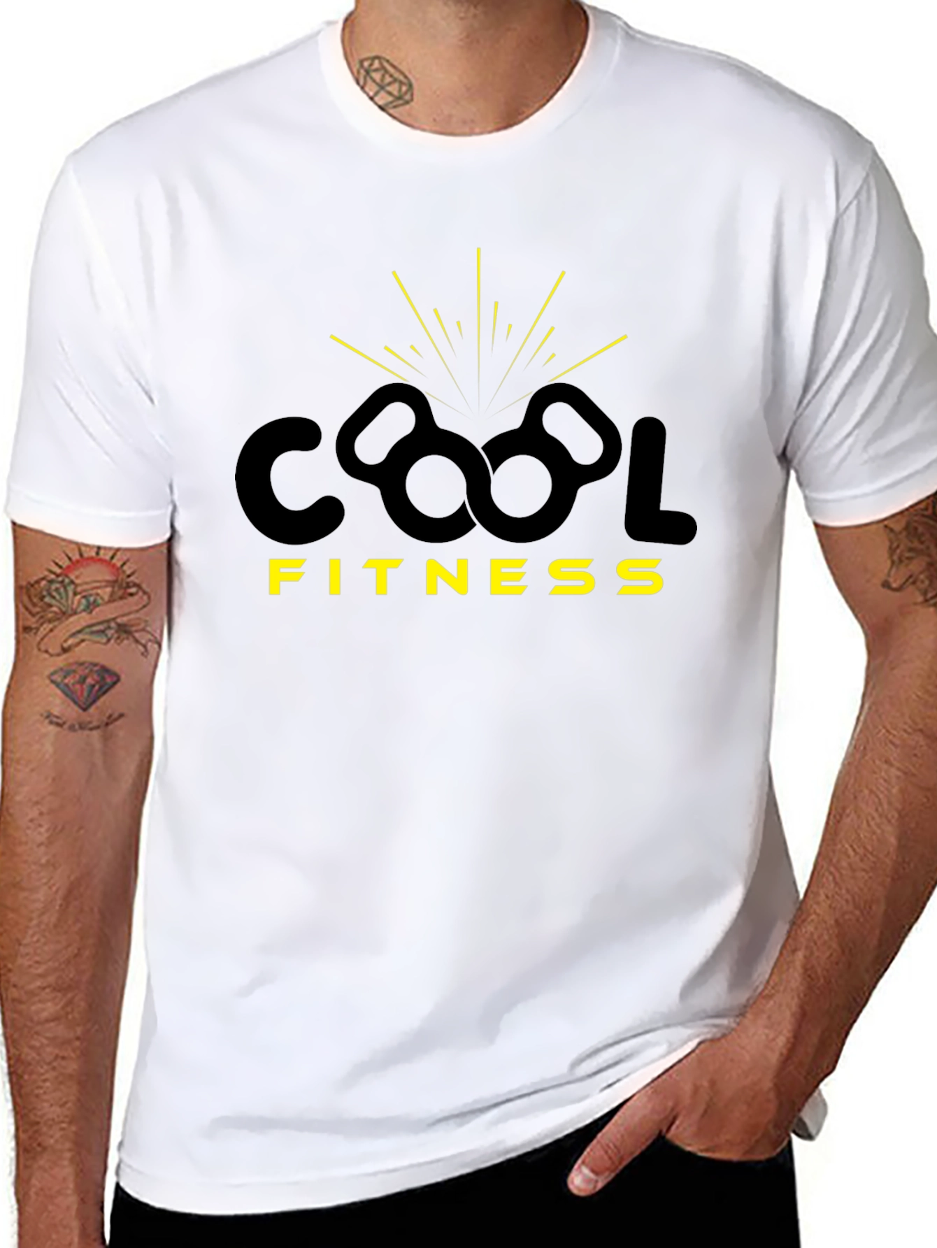 Cool Fitness Graphic Tee - Black