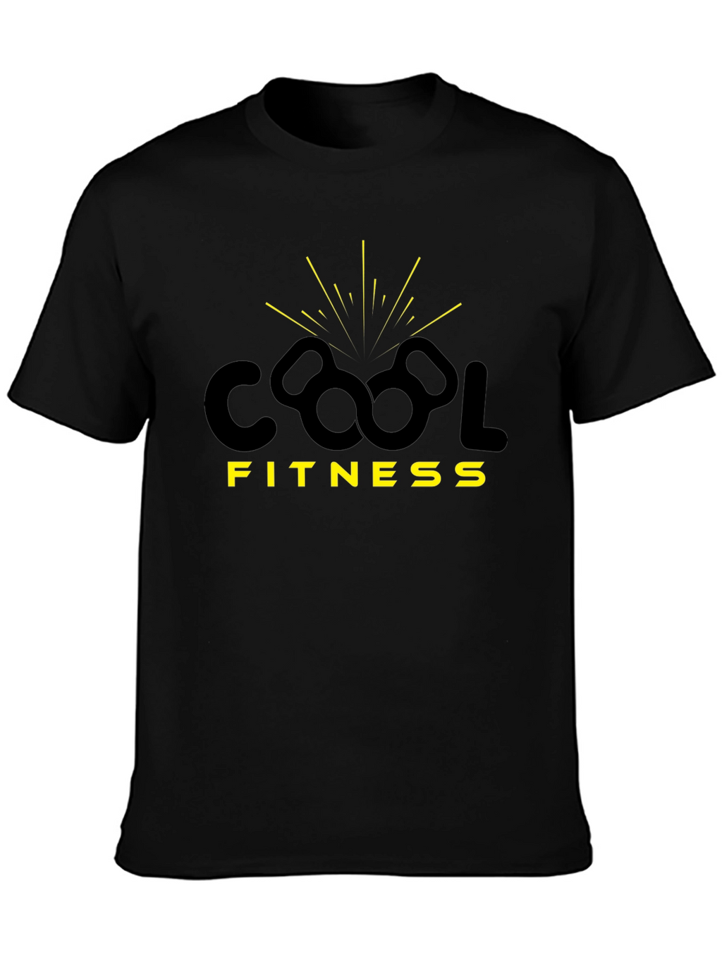 Cool Fitness Graphic Tee - Black