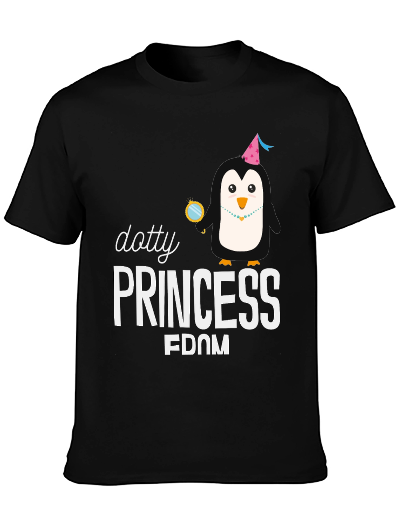 Dotty Princess Penguin Graphic T-Shirt