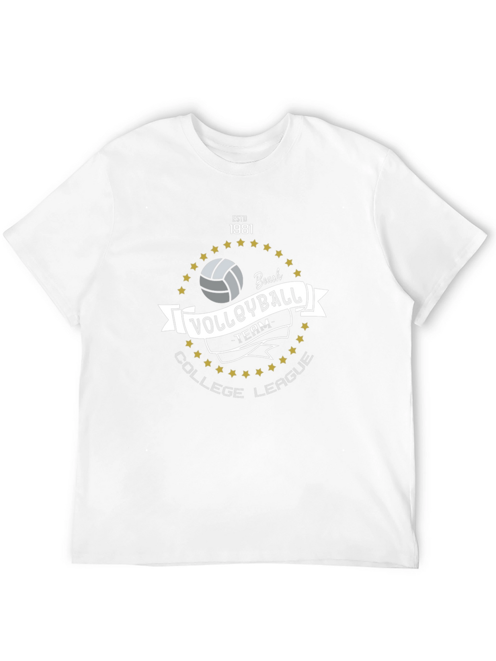 Volleyball College League Team T-Shirt