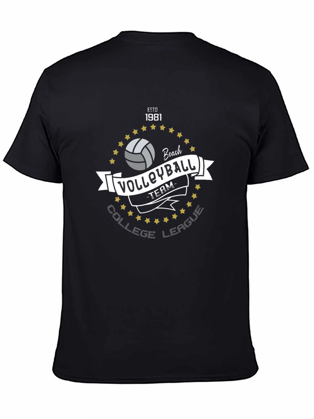 Volleyball College League Team T-Shirt