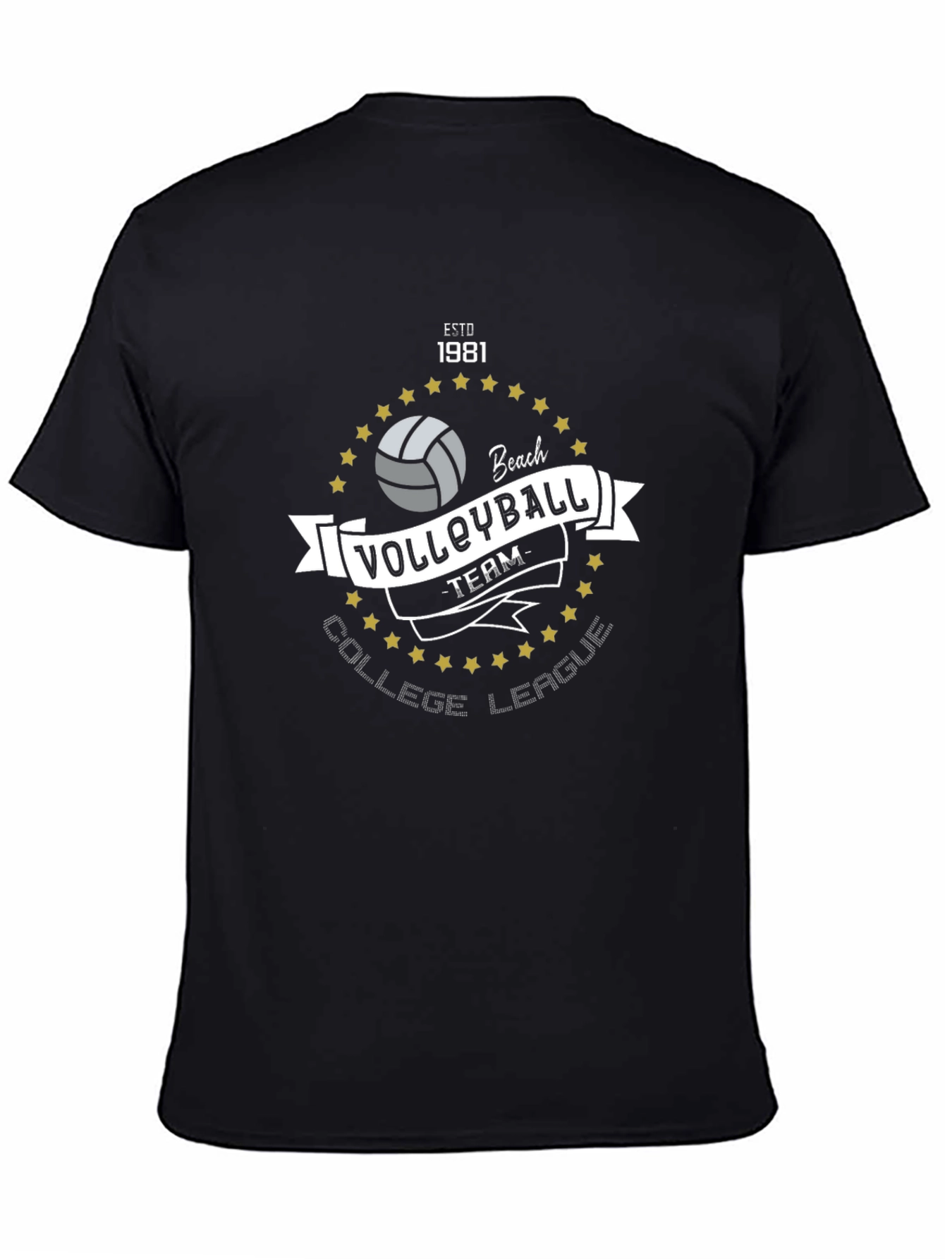 Volleyball College League Team T-Shirt