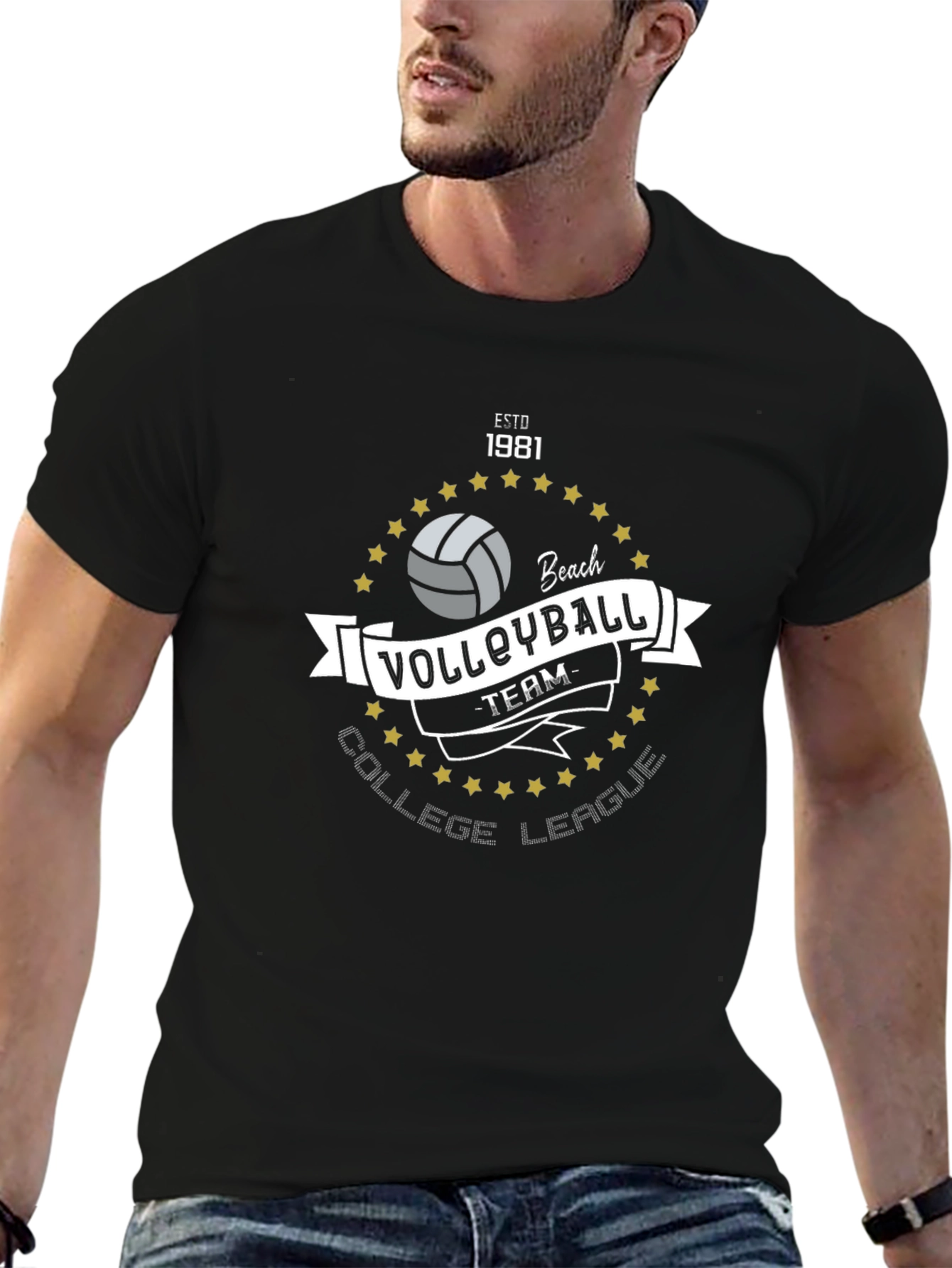 Volleyball College League Team T-Shirt
