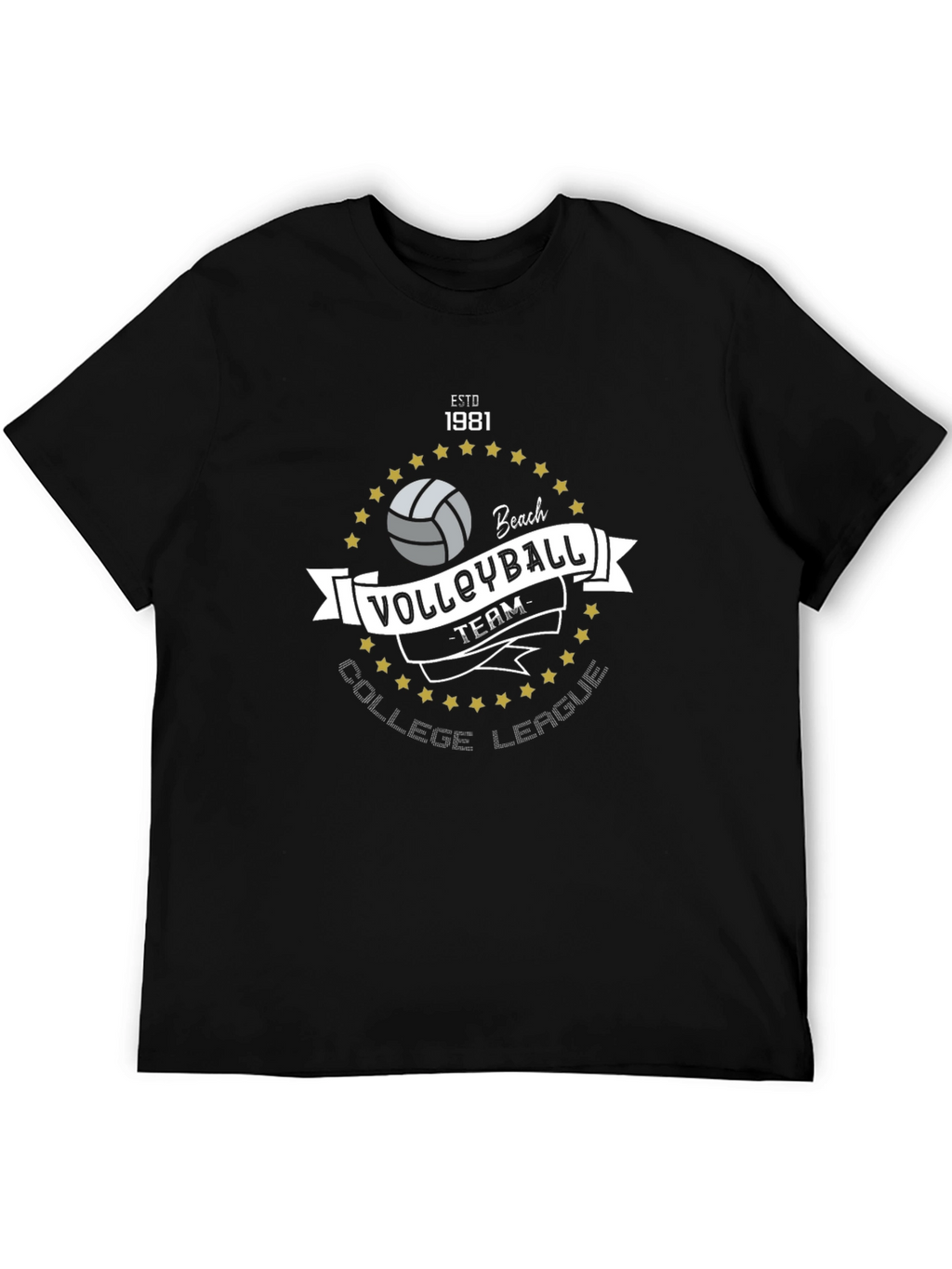 Volleyball College League Team T-Shirt