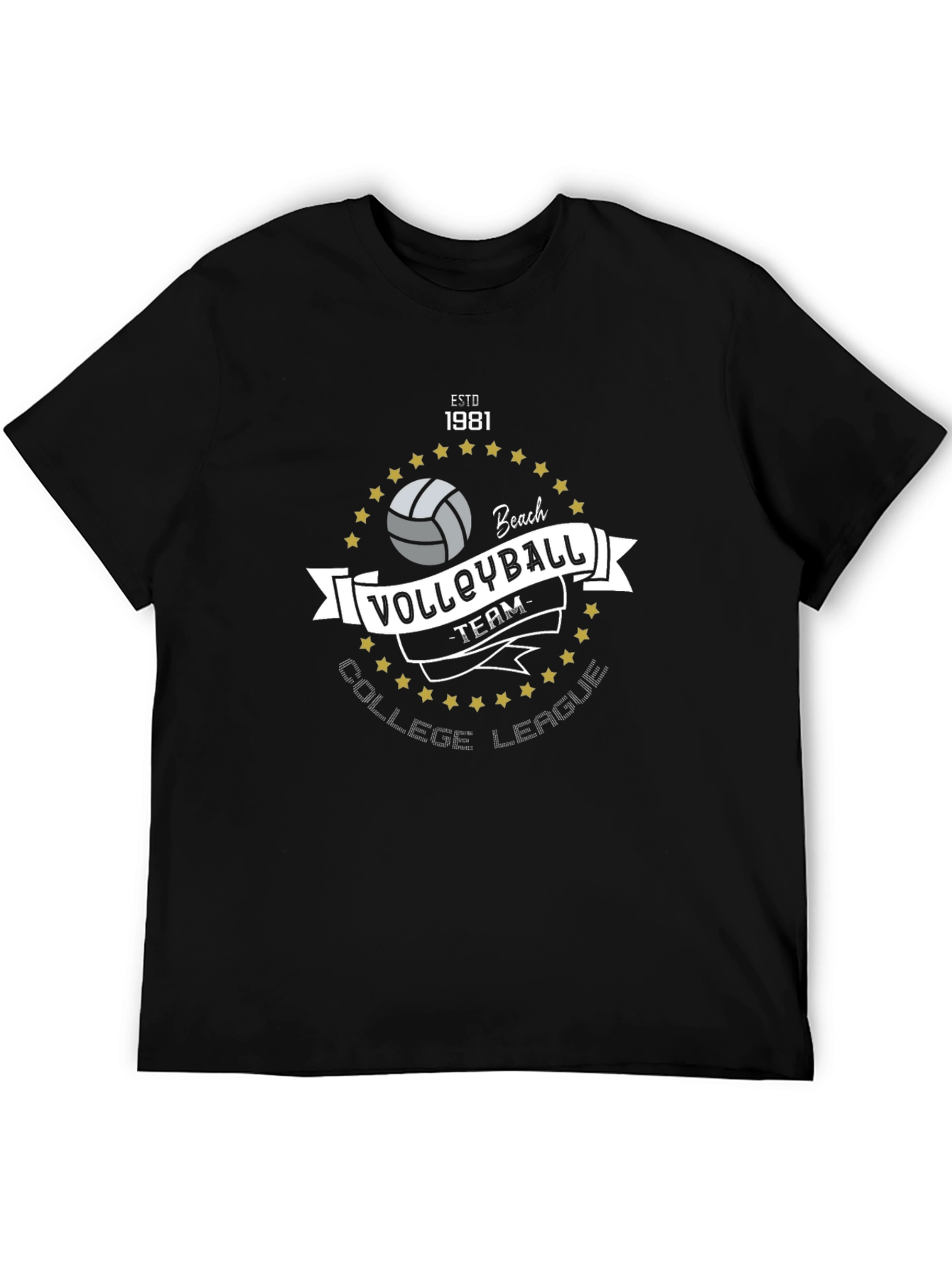 Volleyball College League Team T-Shirt