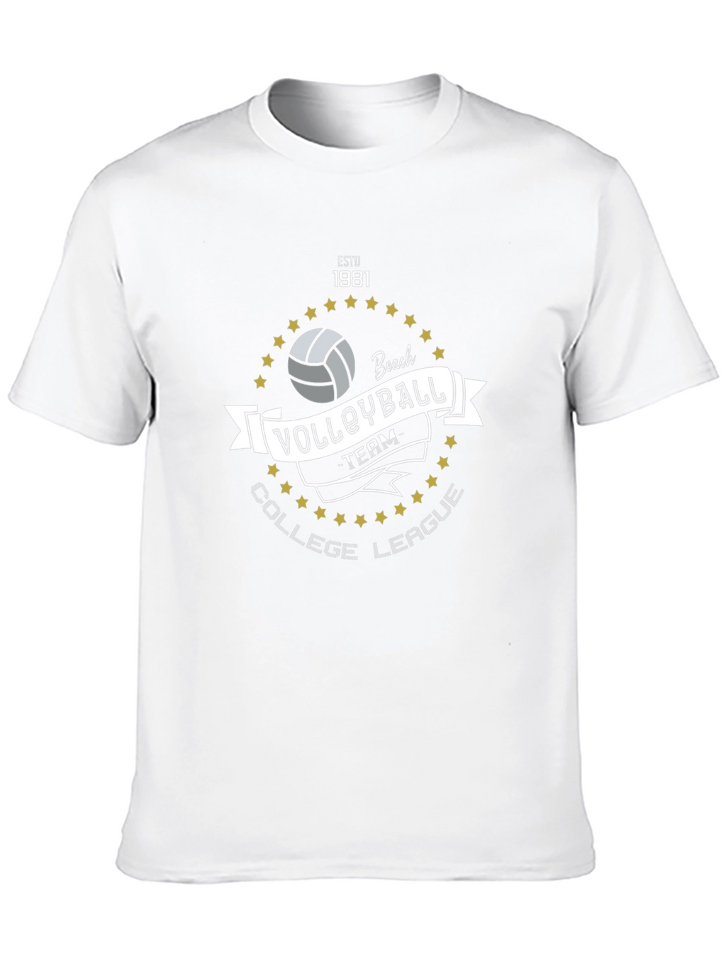 Volleyball College League Team T-Shirt