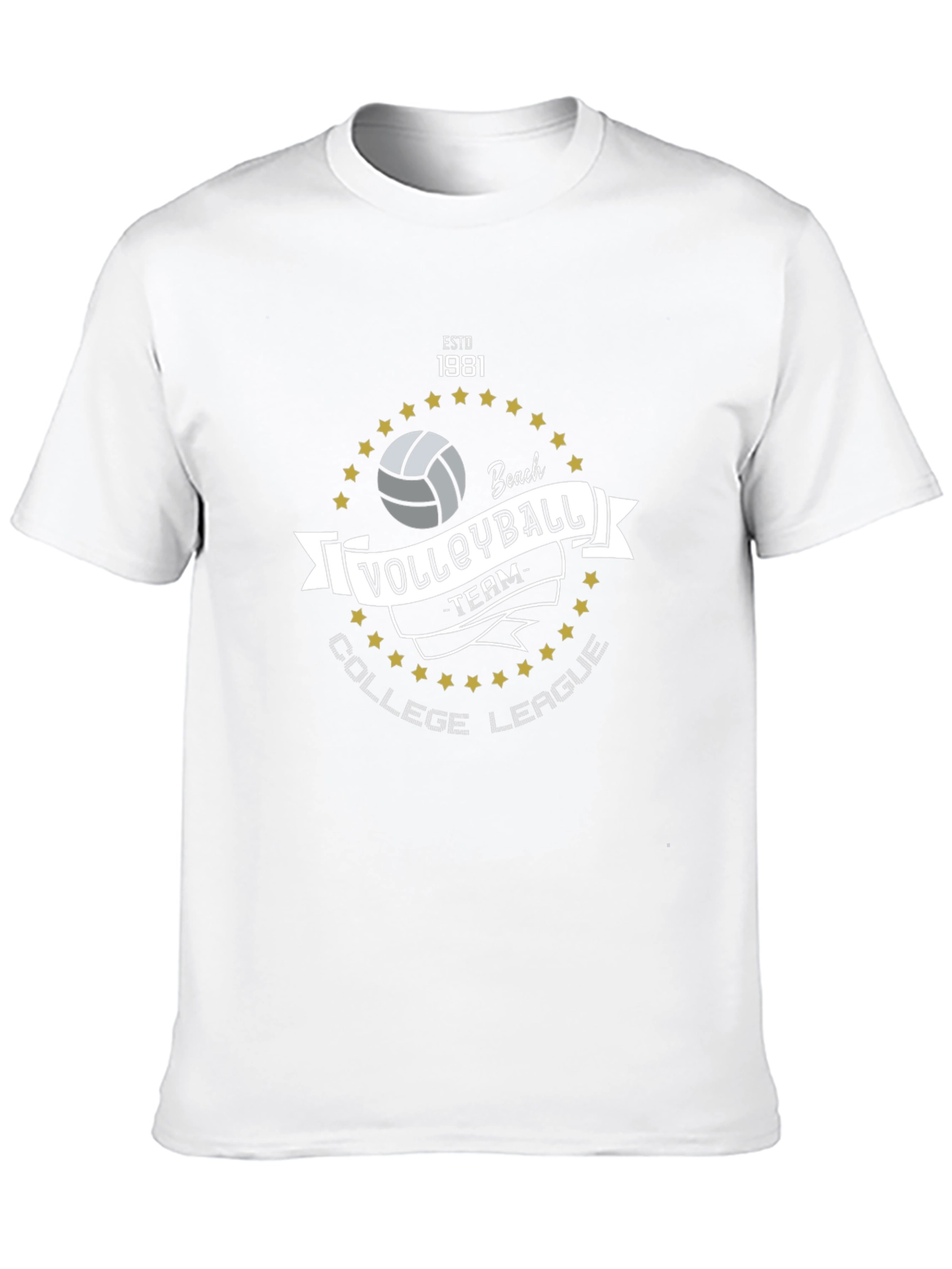 Volleyball College League Team T-Shirt