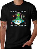 Its Not Easy Being Green Alien Graphic T-Shirt