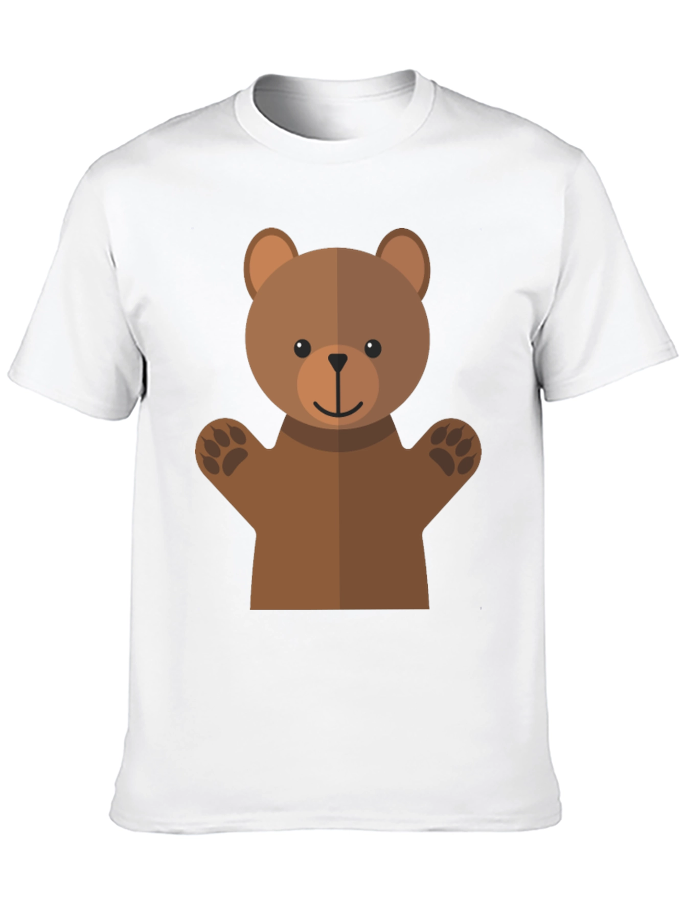 Cute Bear Graphic Tee - Black T-Shirt