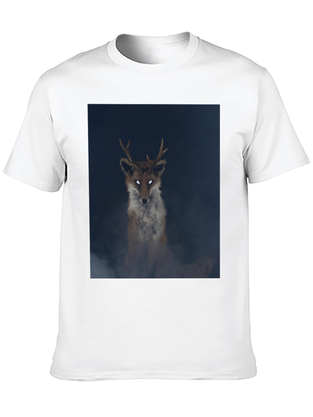 Mystic Fox Graphic Tee - Black Cotton Blend