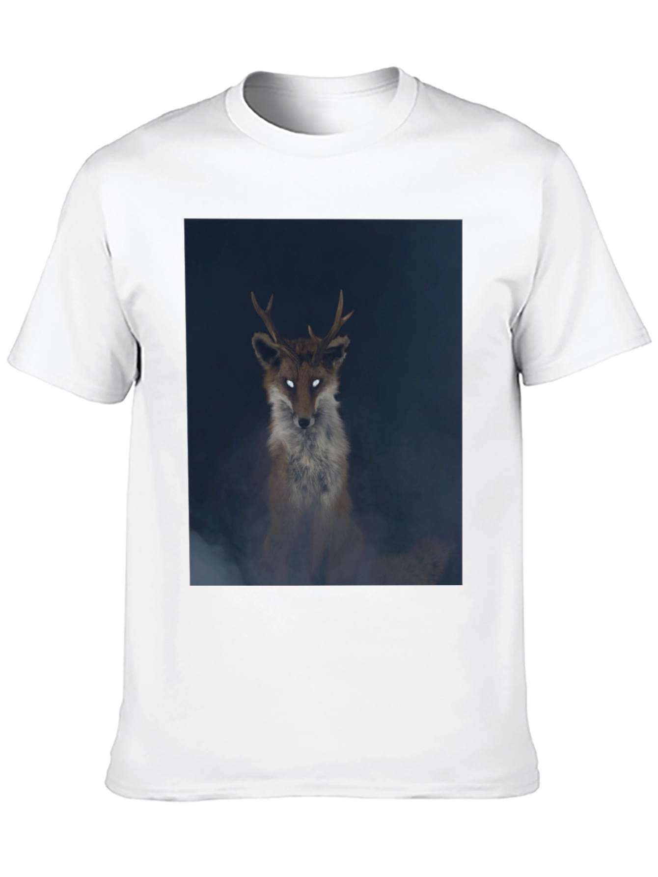 Mystic Fox Graphic Tee - Black Cotton Blend