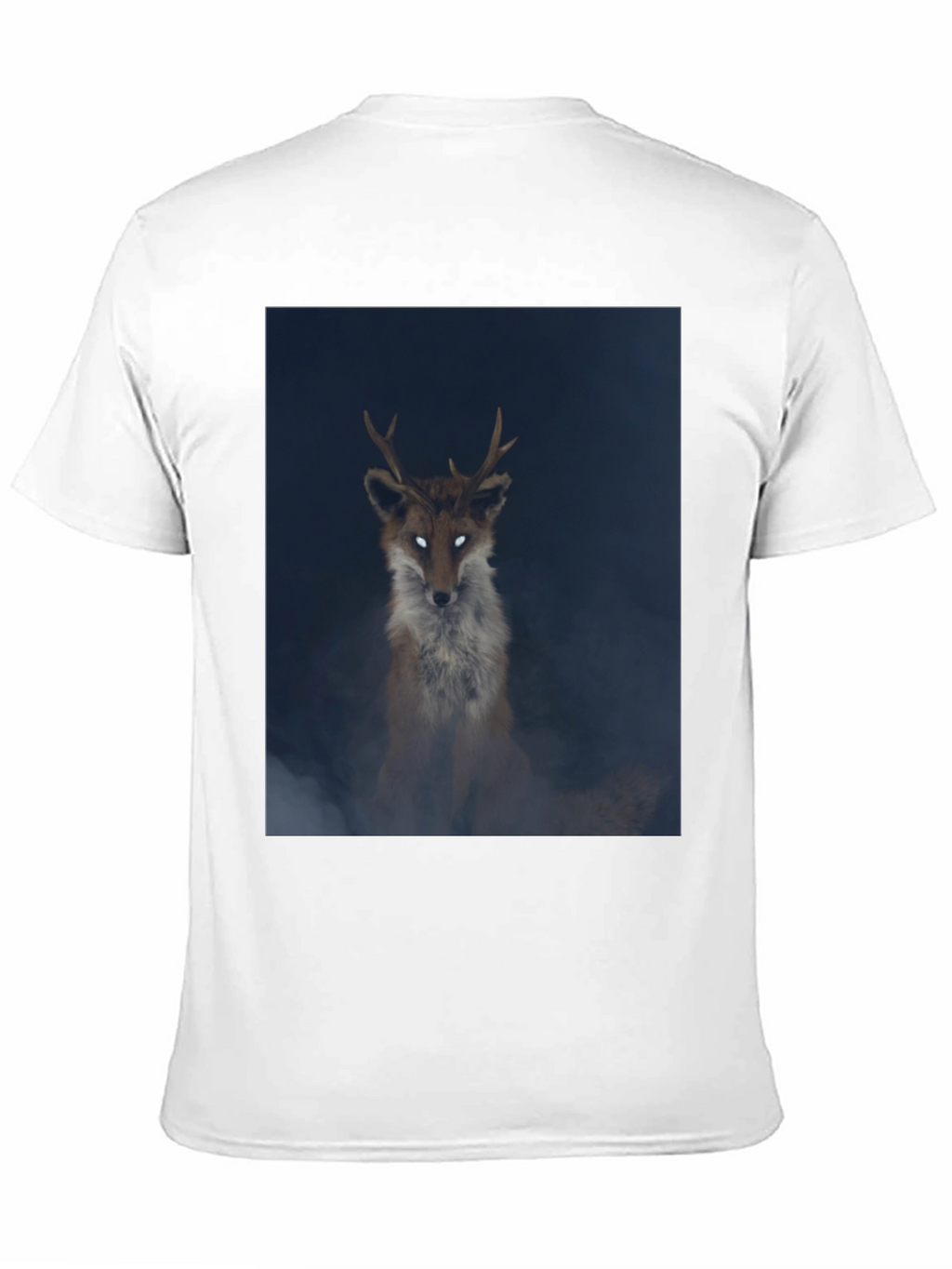 Mystic Fox Graphic Tee - Black Cotton Blend