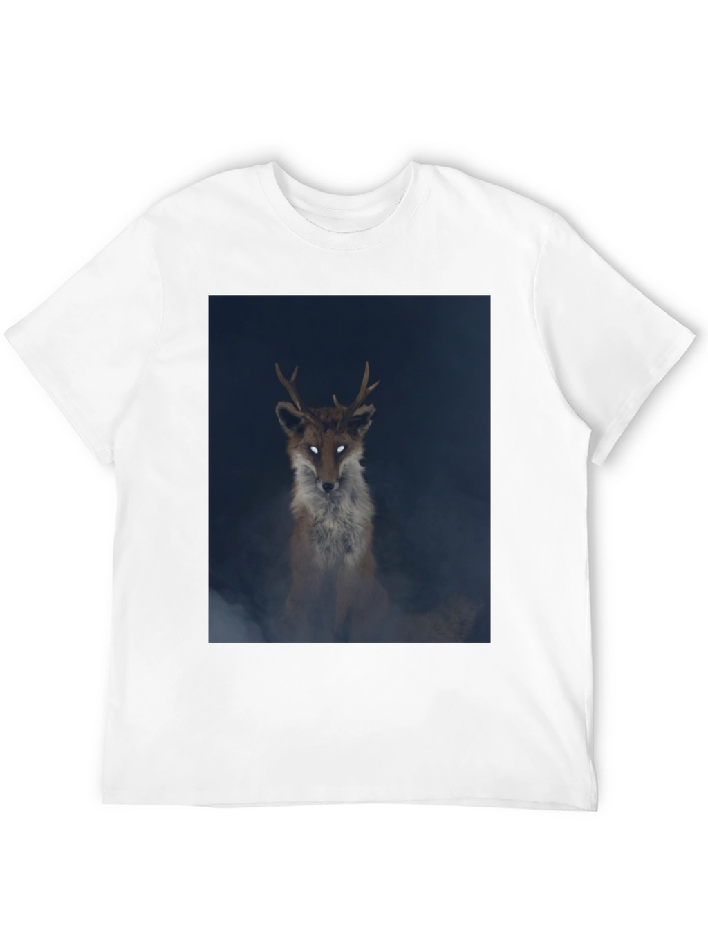 Mystic Fox Graphic Tee - Black Cotton Blend