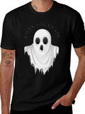 Boo! Achluophobia Ghost Graphic Tee - Black