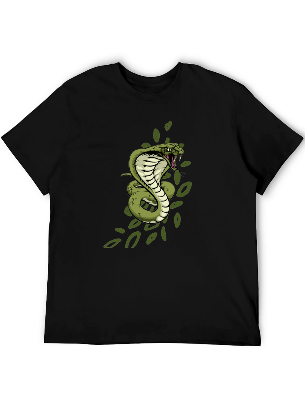 Cobra Graphic Print Black T-Shirt