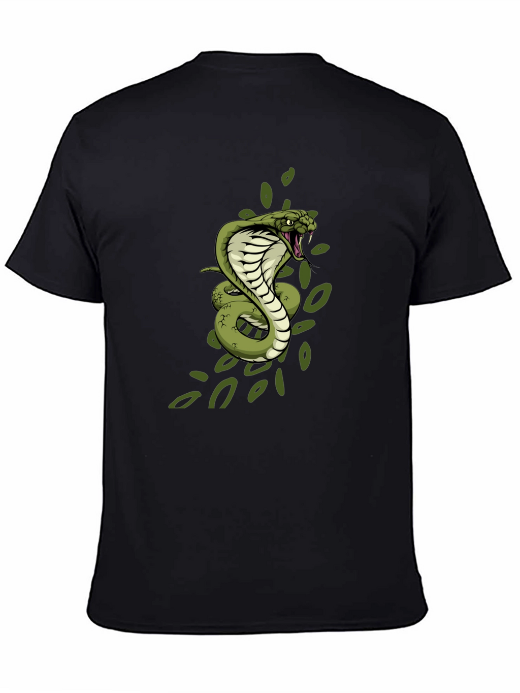 Cobra Graphic Print Black T-Shirt