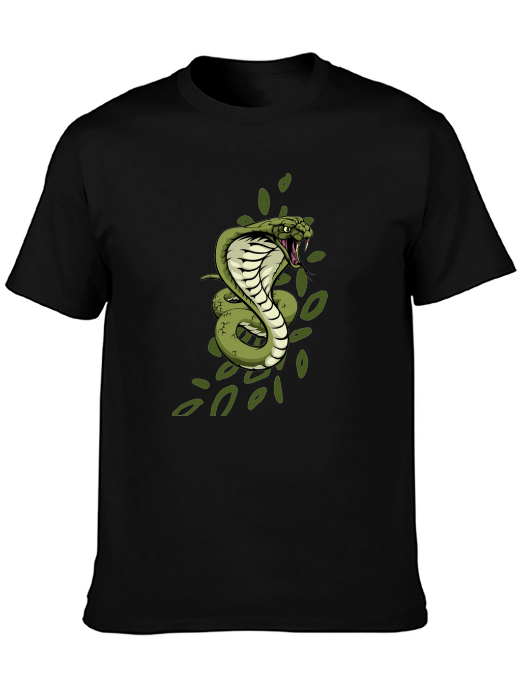 Cobra Graphic Print Black T-Shirt
