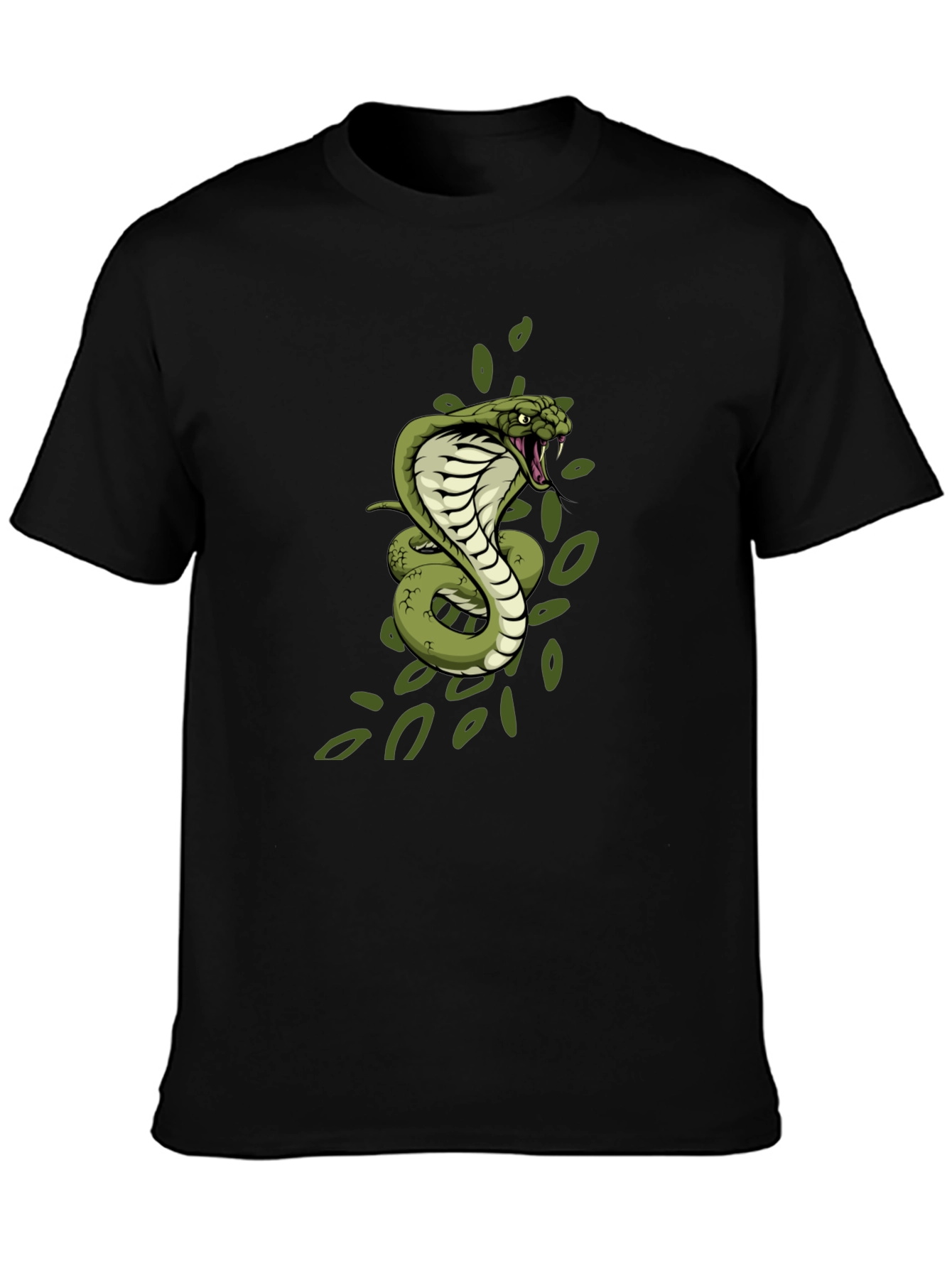 Cobra Graphic Print Black T-Shirt