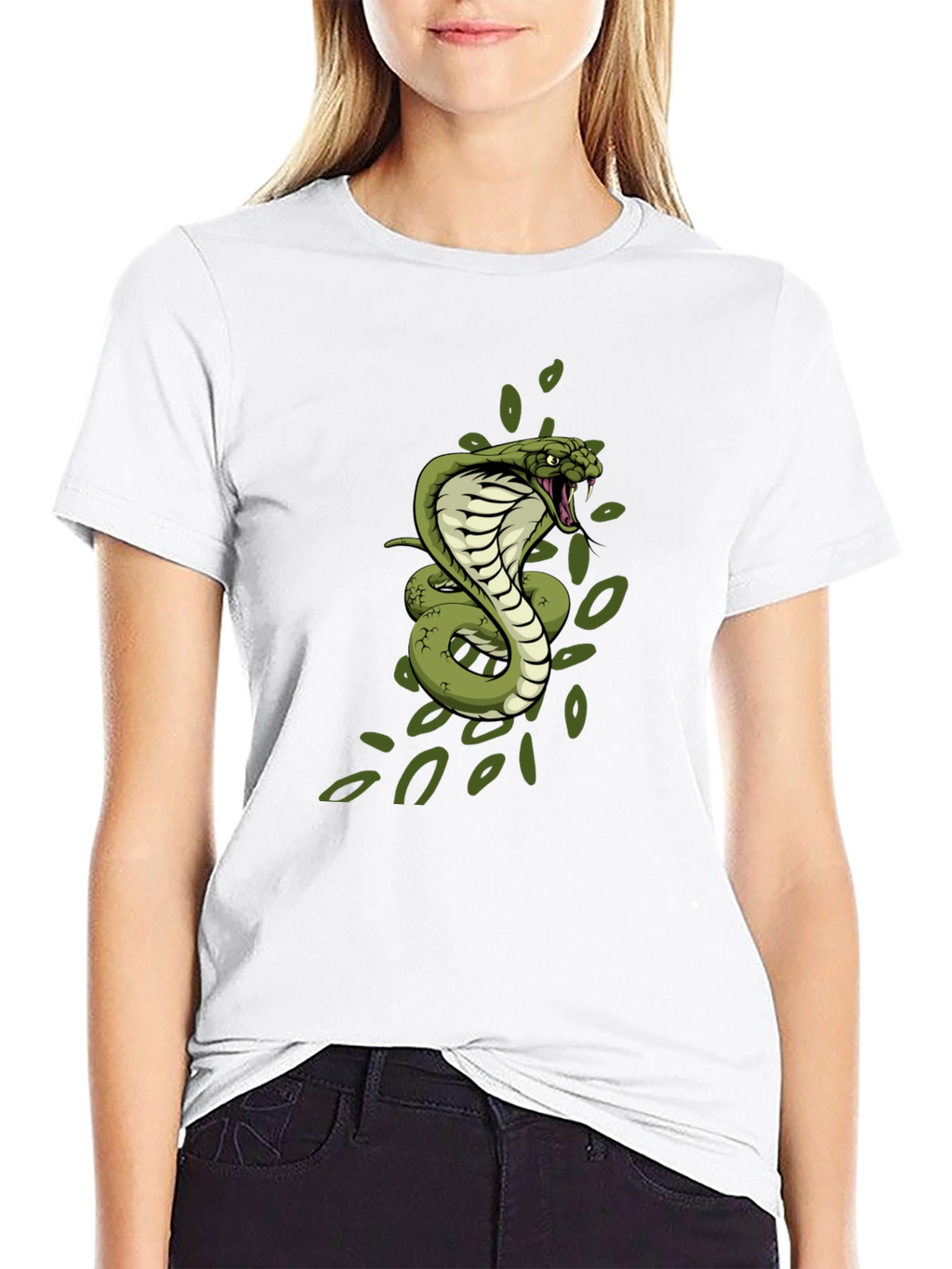 Cobra Graphic Print Black T-Shirt