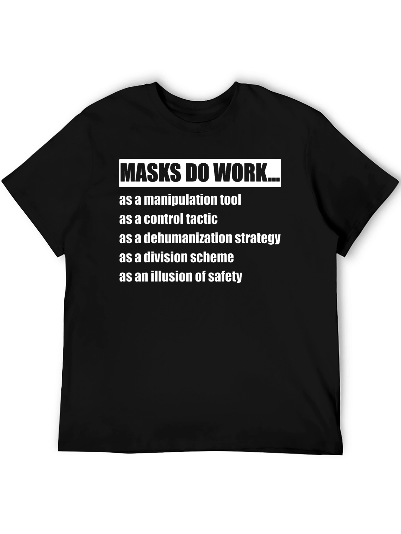 Masks Do Work... Anti-Mask T-Shirt