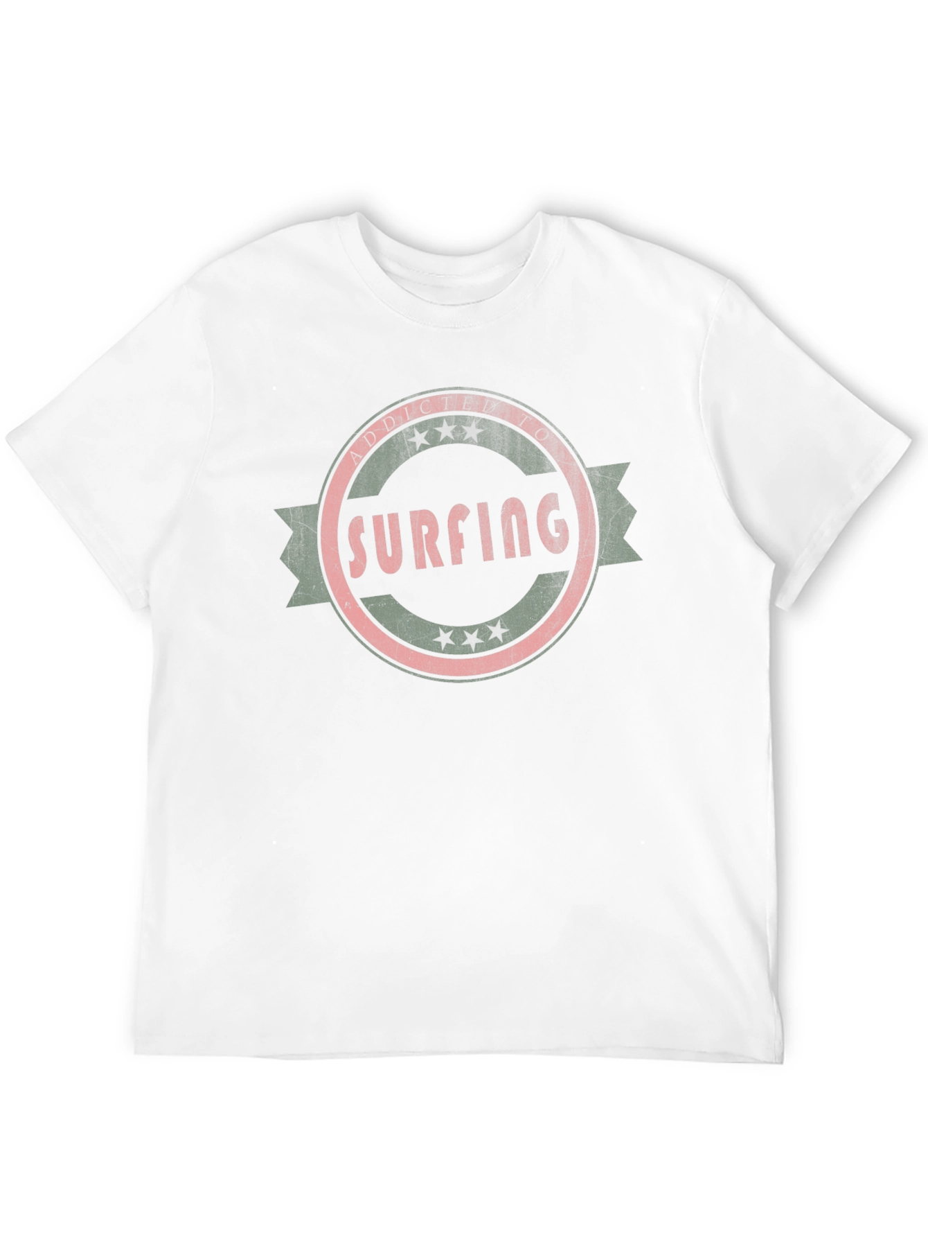 Surfing Addict Black T-Shirt