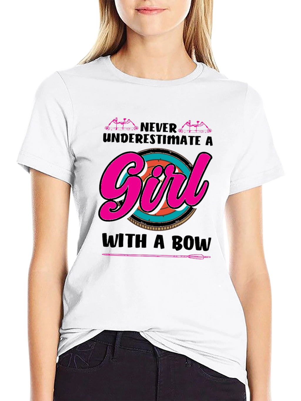 Archer Girl T-Shirt - Never Underestimate