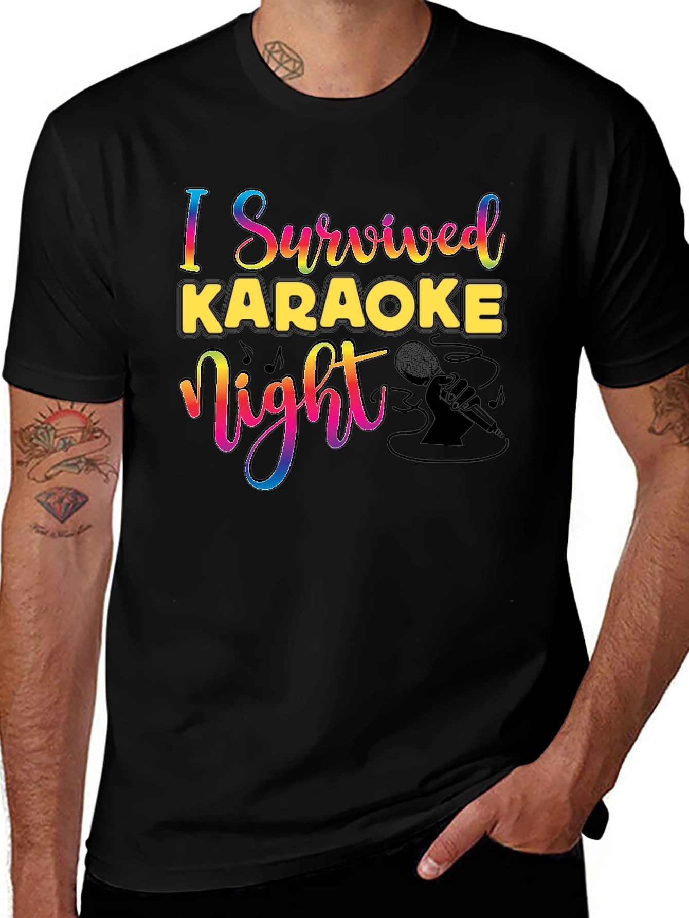 I Survived Karaoke Night Graphic Tee