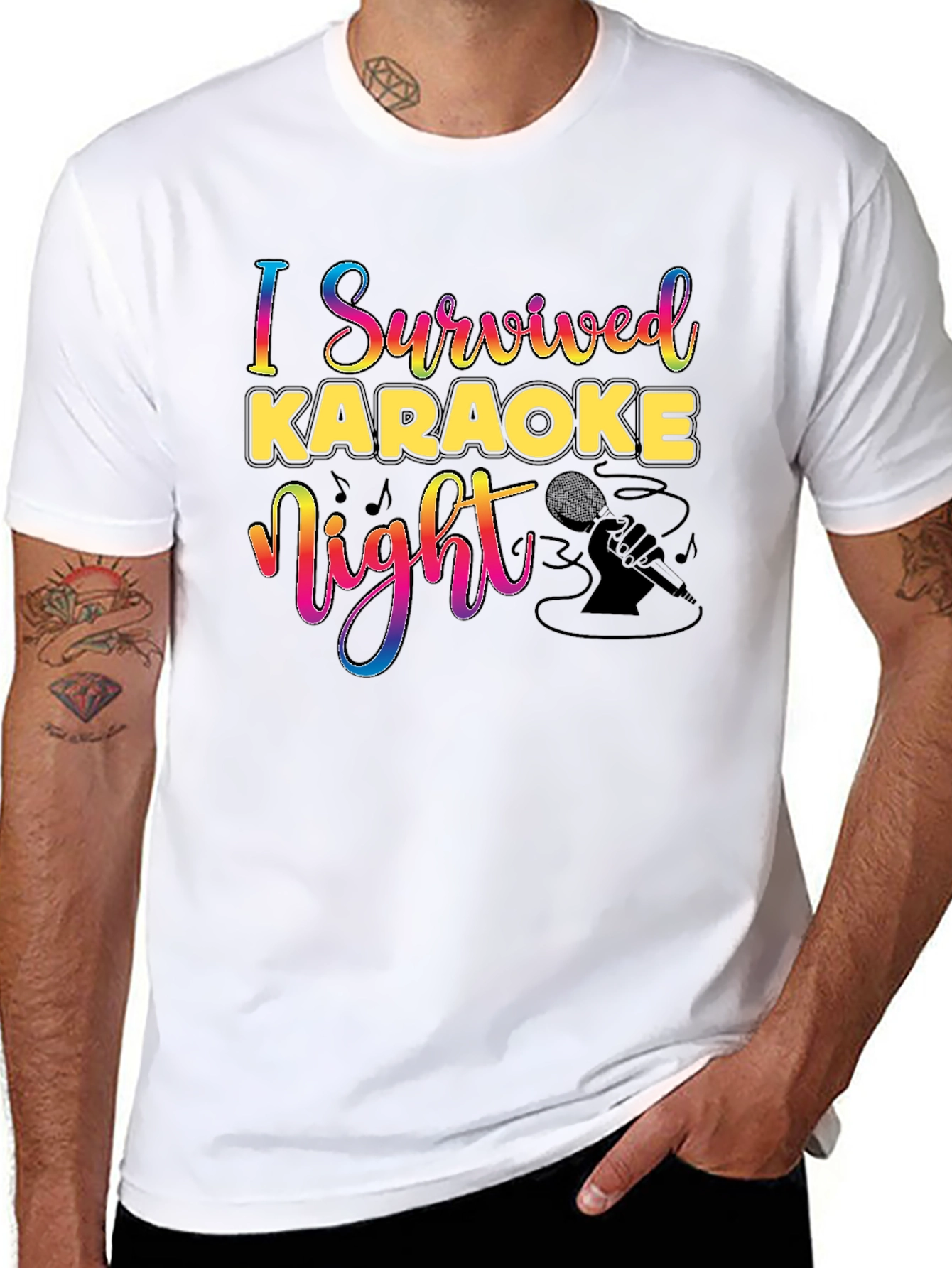 I Survived Karaoke Night Graphic Tee