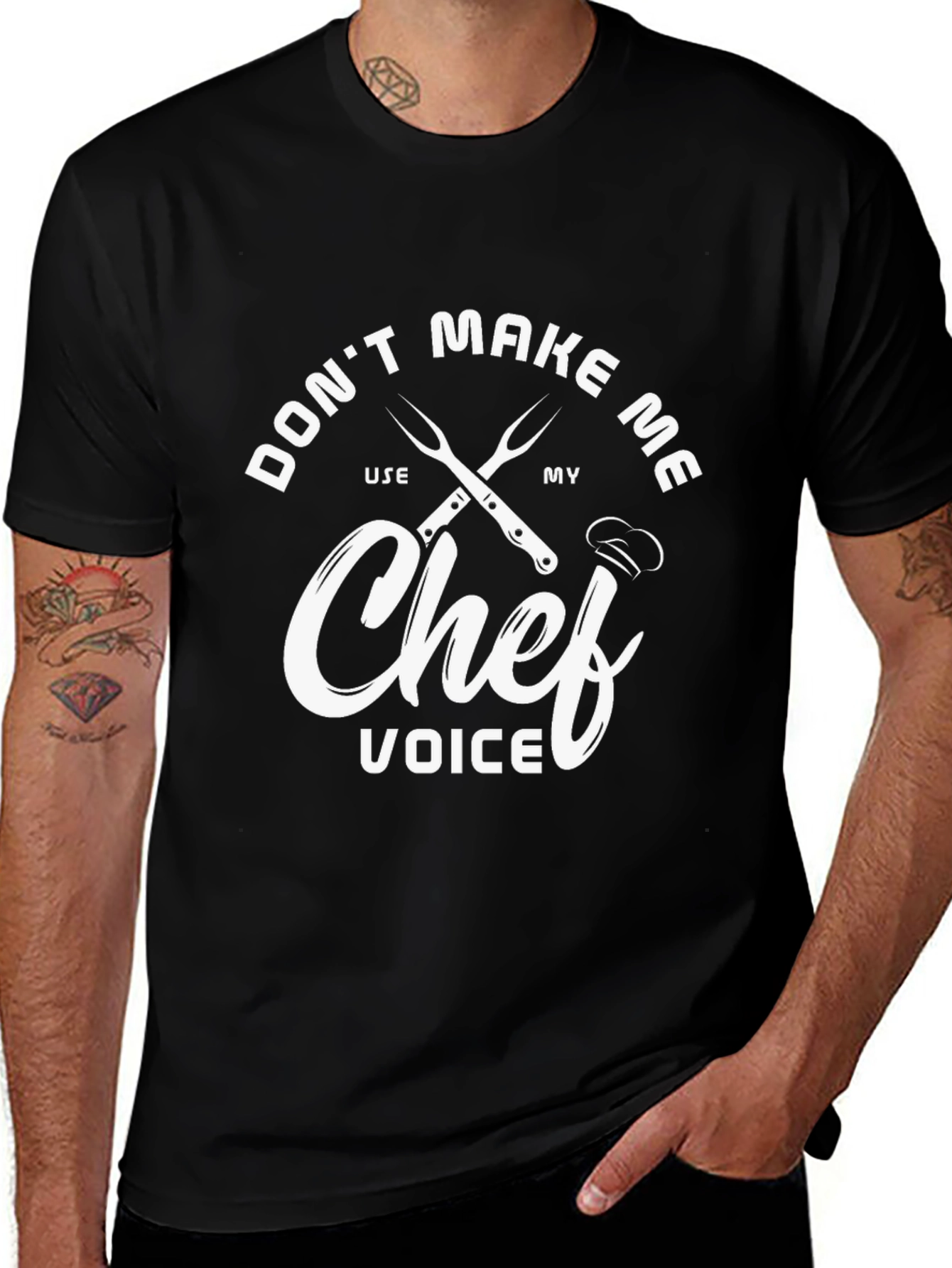 Chef Voice T-Shirt - Dont Make Me Use My Chef Voice