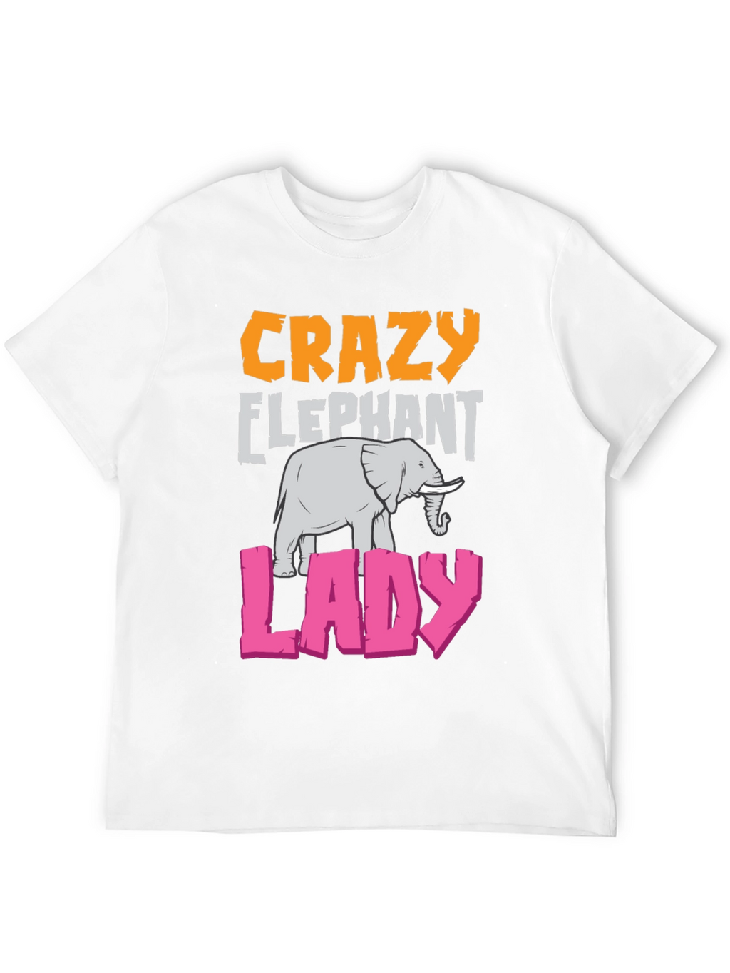 Crazy Elephant Lady Graphic T-Shirt