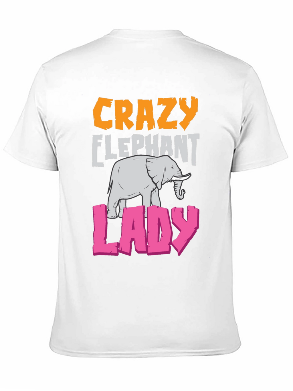 Crazy Elephant Lady Graphic T-Shirt