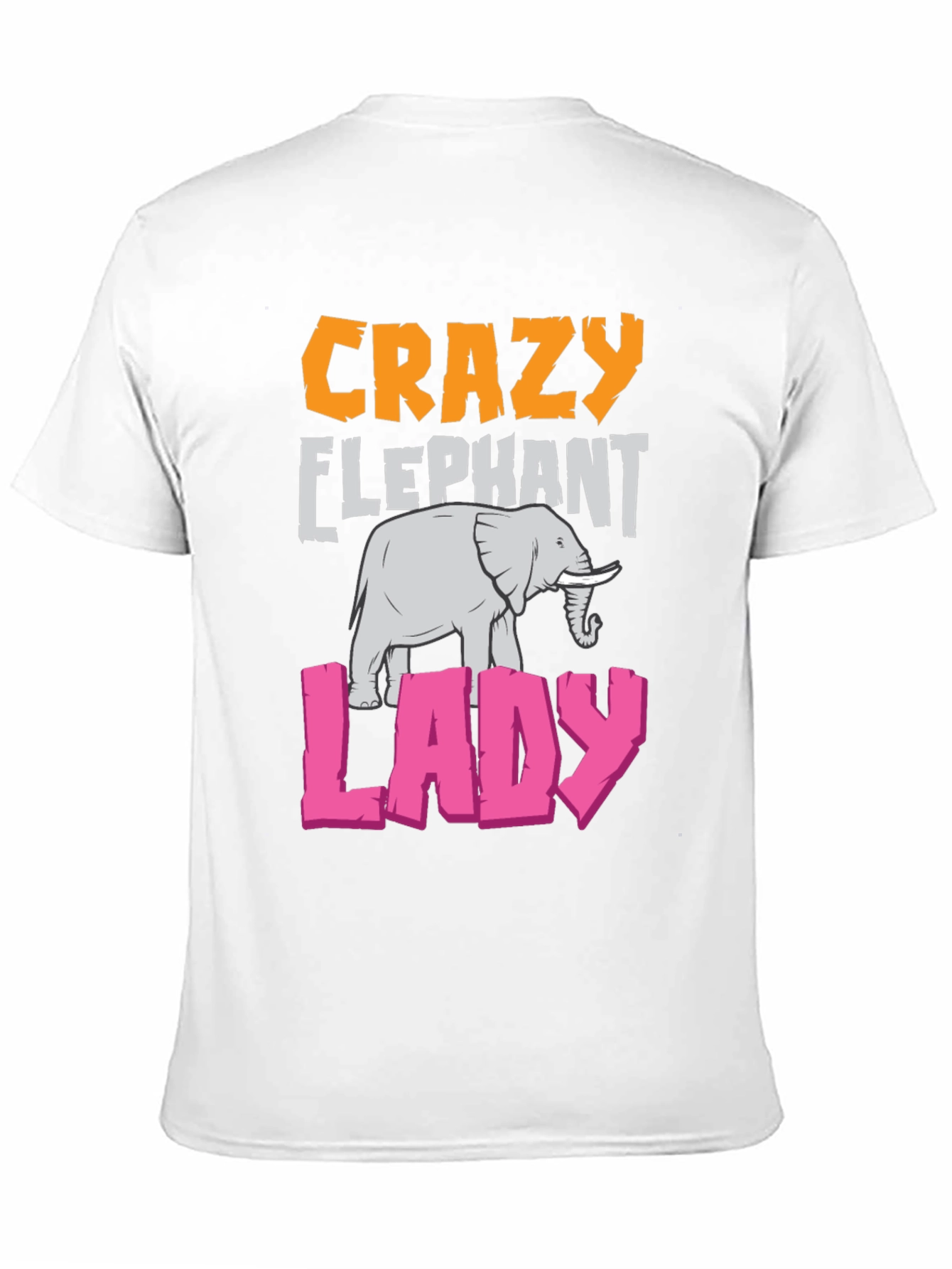 Crazy Elephant Lady Graphic T-Shirt