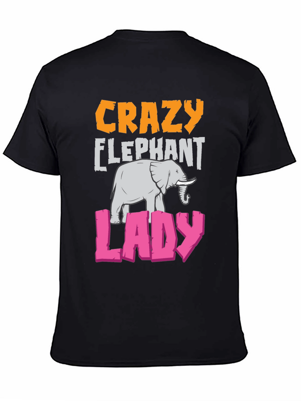 Crazy Elephant Lady Graphic T-Shirt