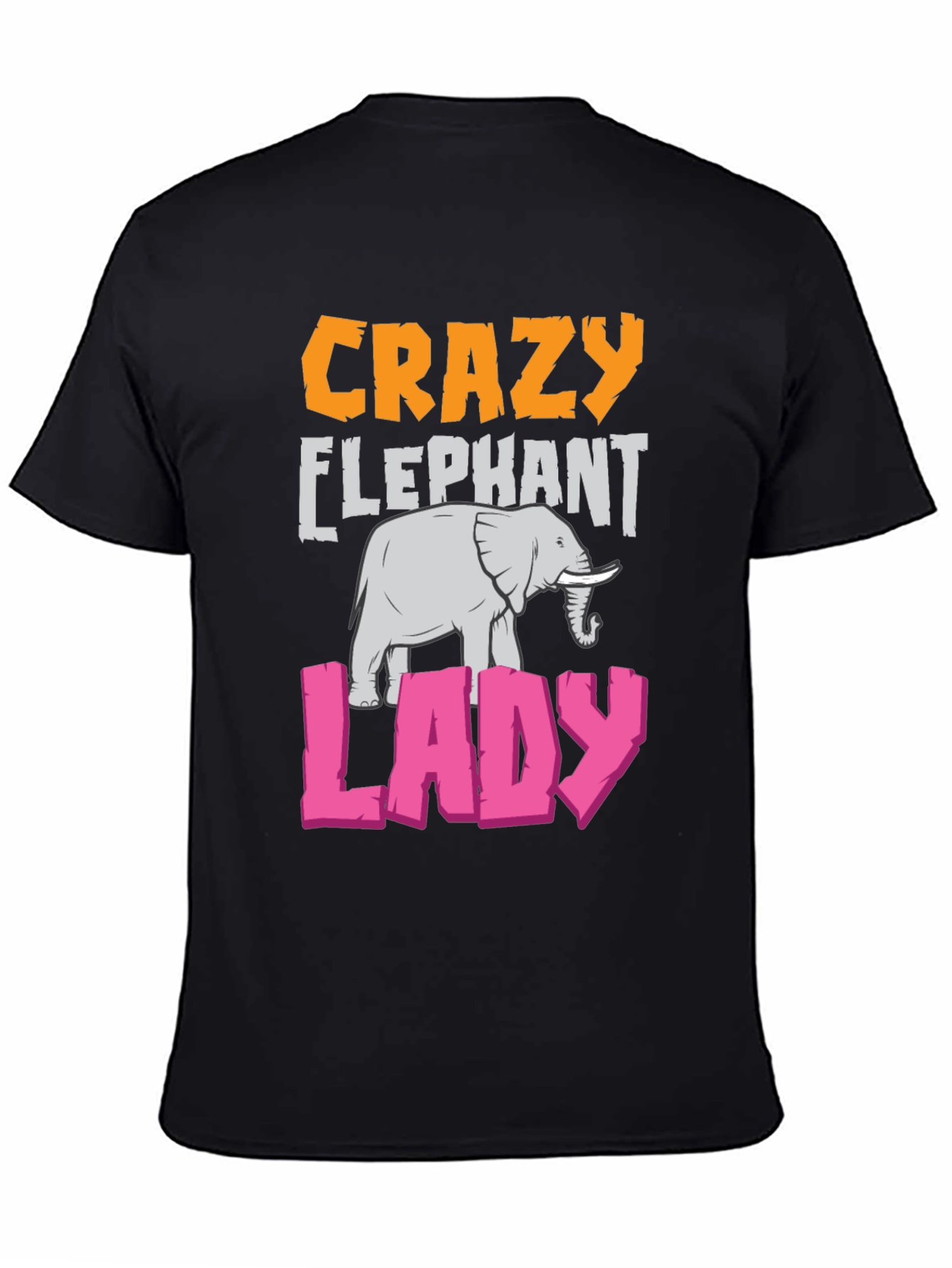 Crazy Elephant Lady Graphic T-Shirt