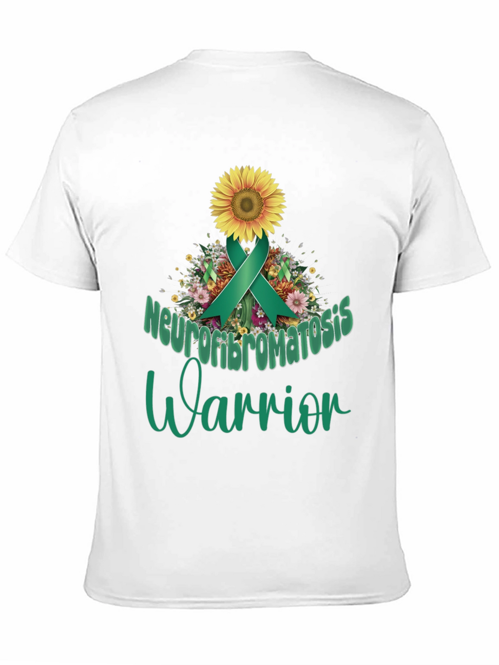 Neurofibromatosis Warrior Sunflower Ribbon T-Shirt