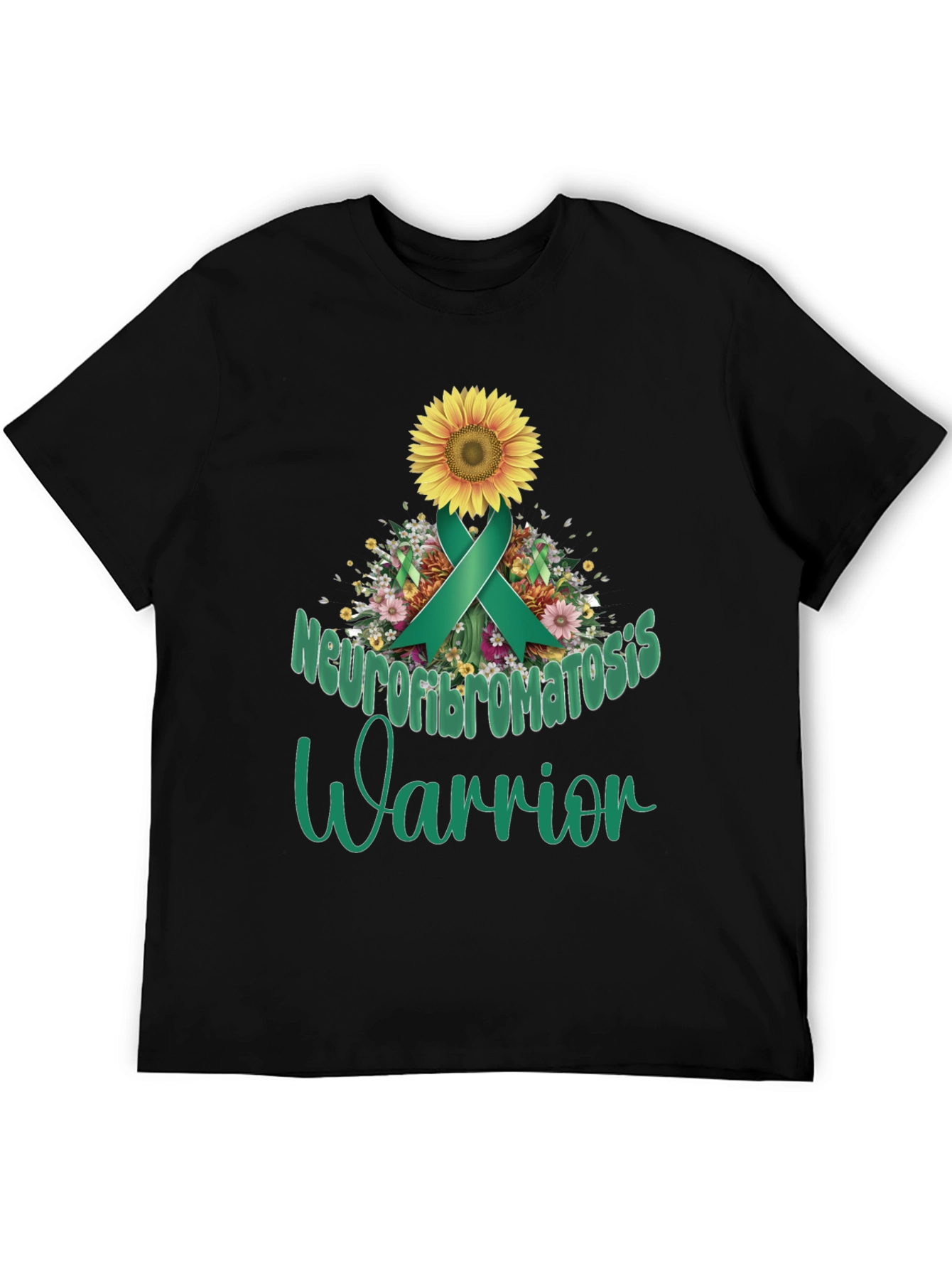 Neurofibromatosis Warrior Sunflower Ribbon T-Shirt