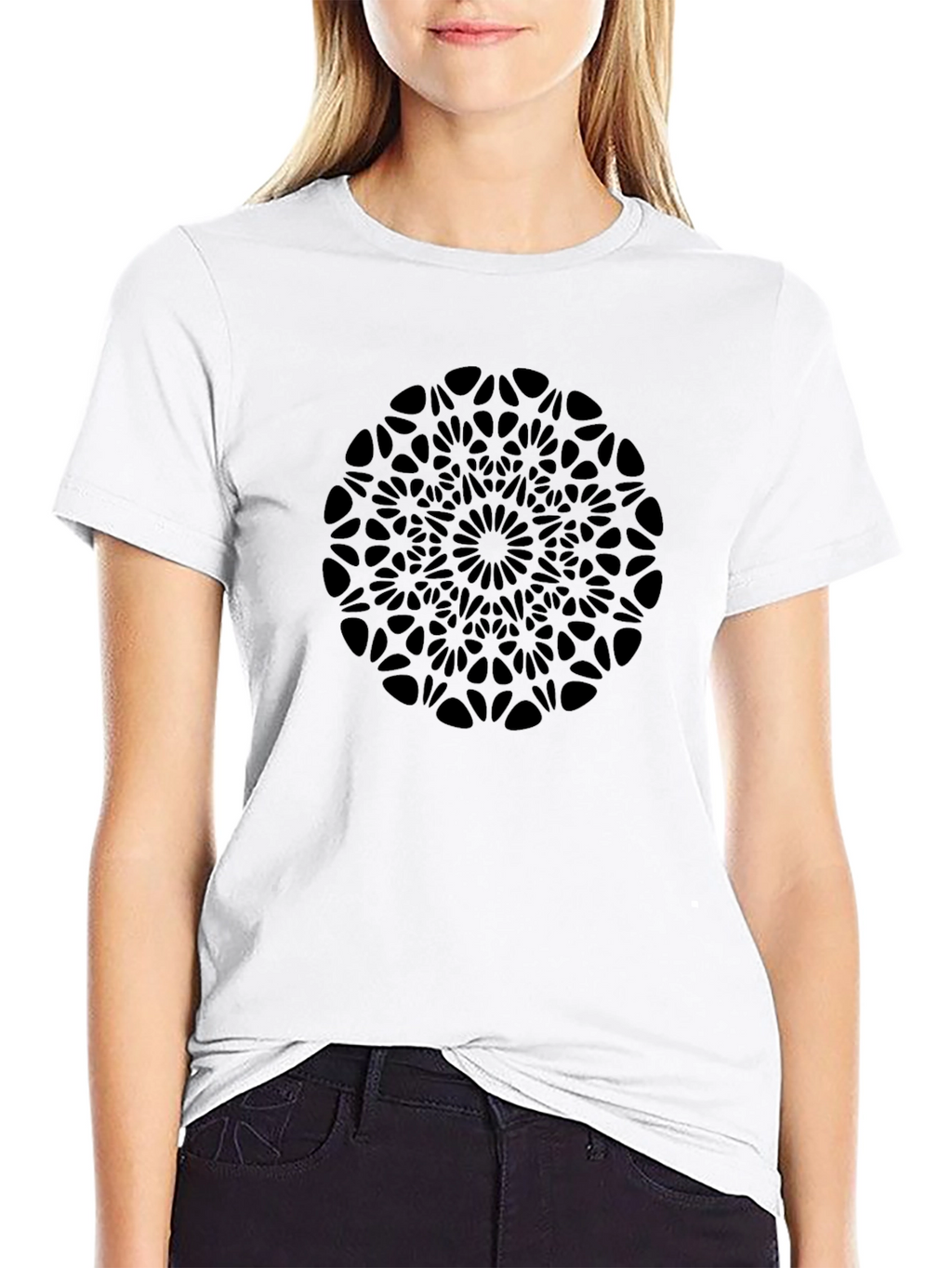 Black Mandala Graphic T-Shirt