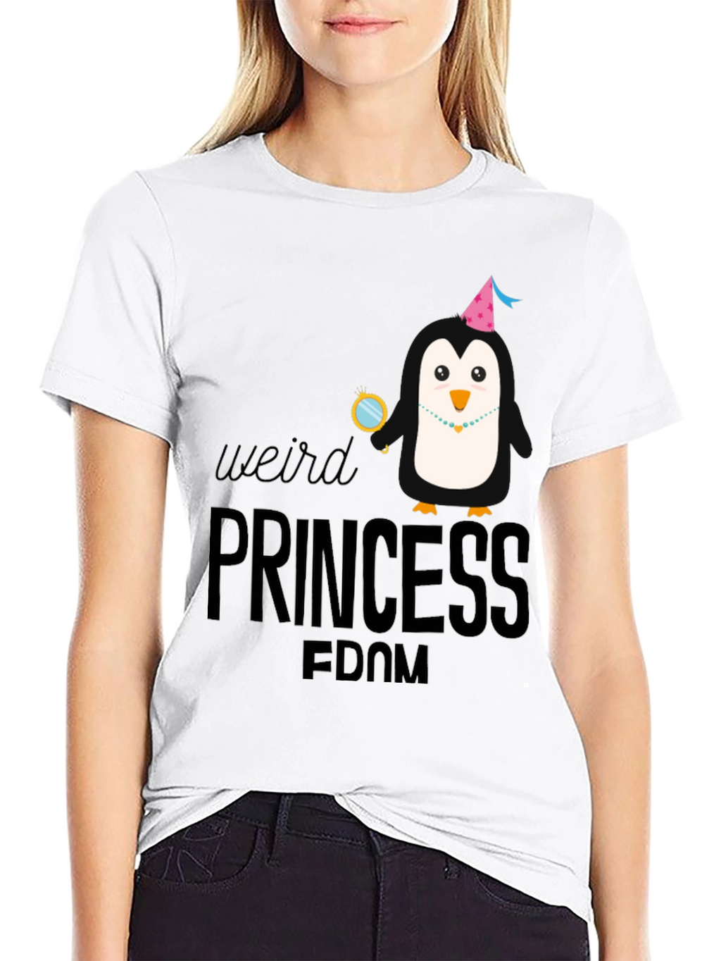 Weird Princess Penguin T-Shirt