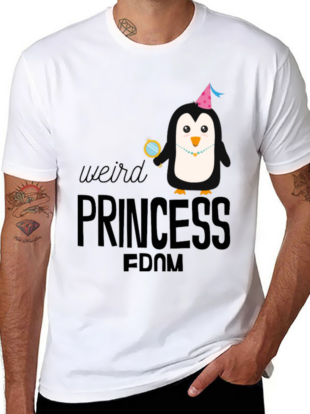 Weird Princess Penguin T-Shirt