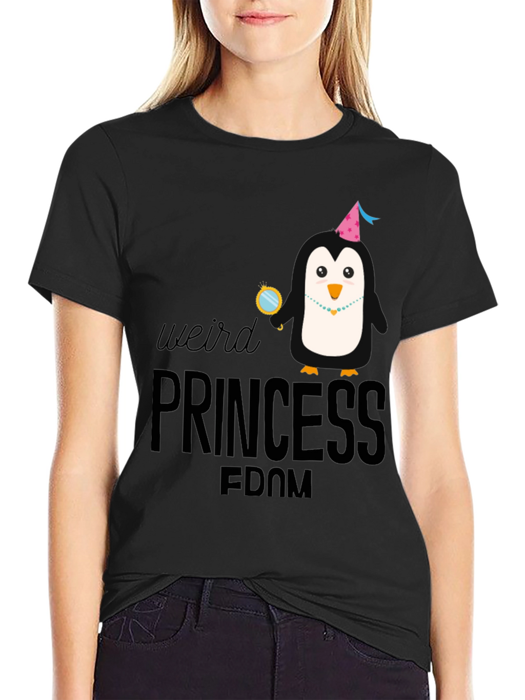 Weird Princess Penguin T-Shirt