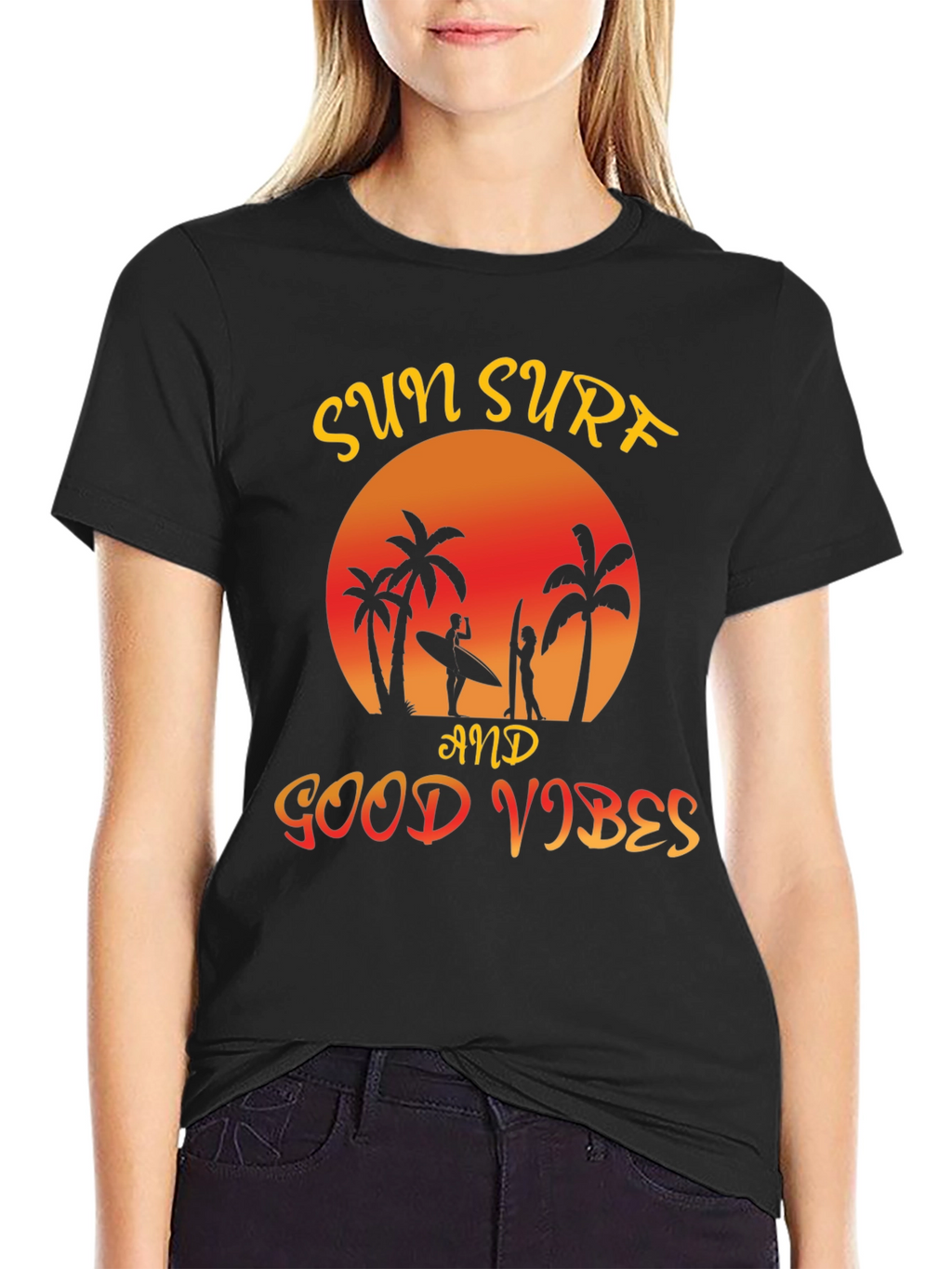 Sun Surf Good Vibes Graphic Tee - Relaxed Fit